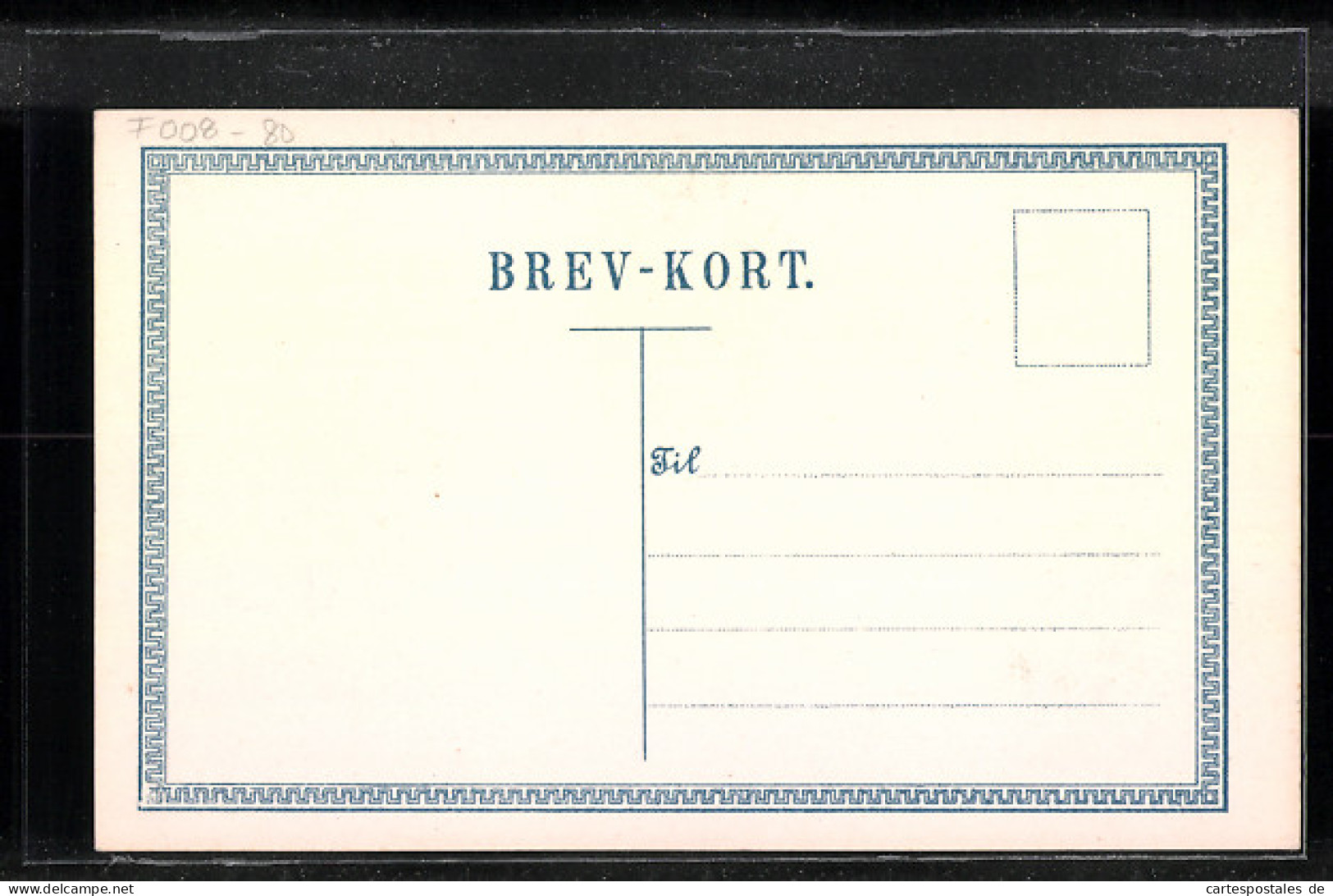 AK Dänische Briefmarken Mit Wappen Und Landkarte  - Briefmarken (Abbildungen)