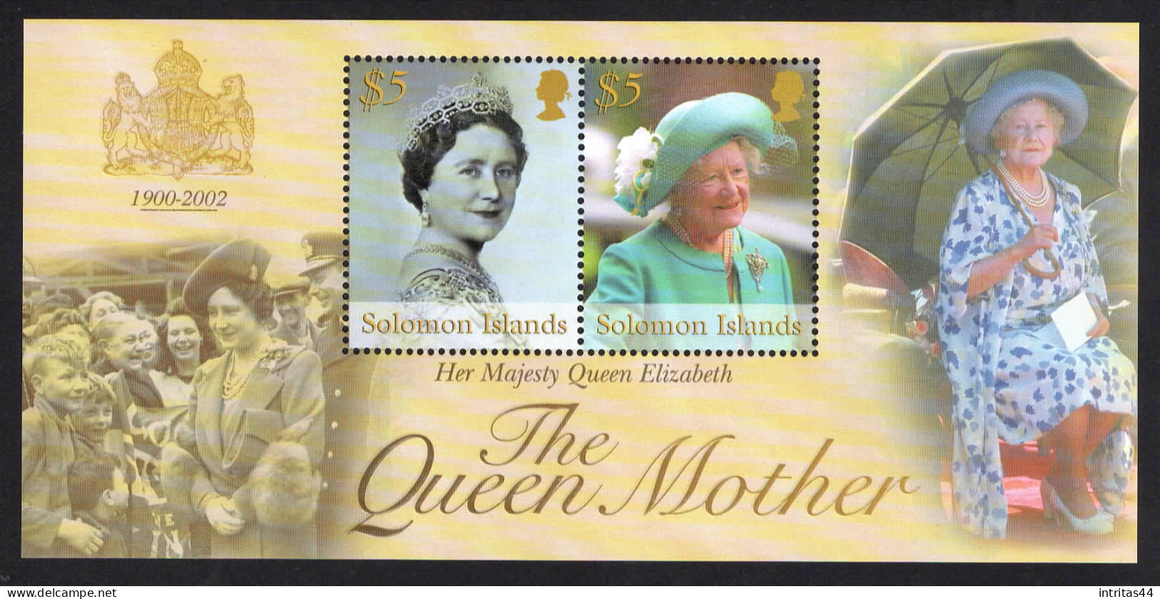 SOLOMON ISLANDS 2002 "QUEEN ELIZABETH THE QUEEN MOTHER COMMEMORATION" SHEET MNH - Salomoninseln (Salomonen 1978-...)