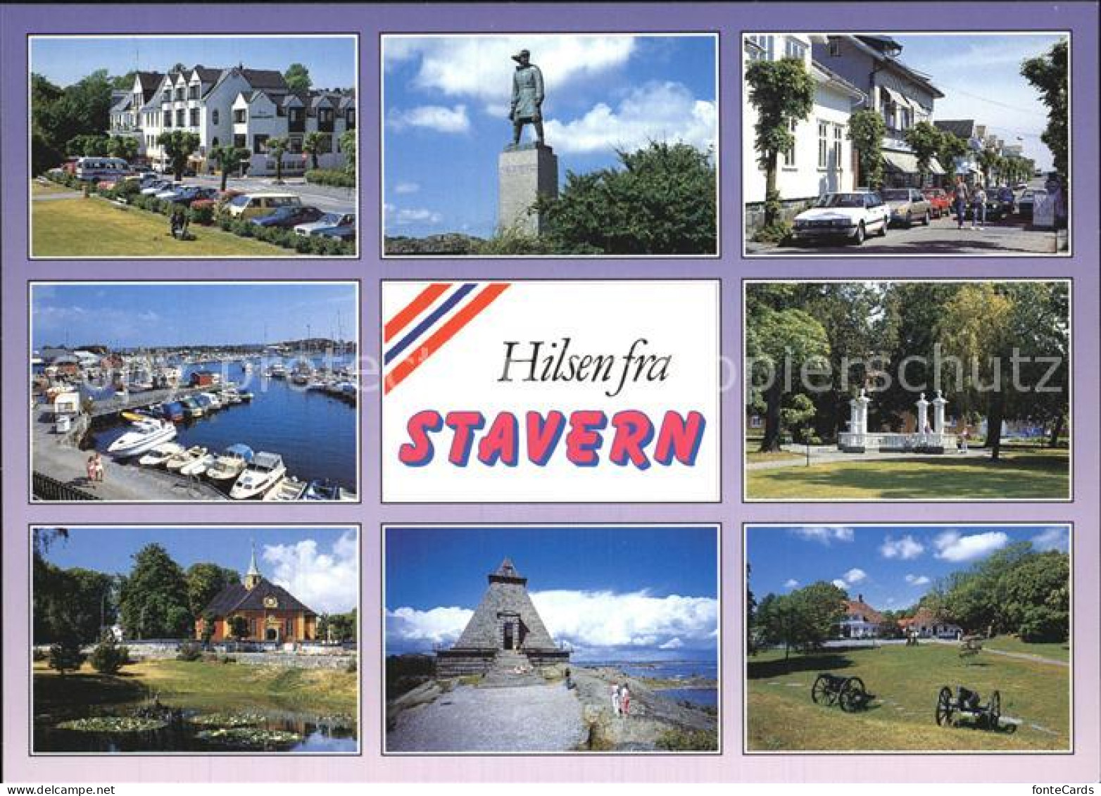 72576621 Stavern Ortsmotive Denkmal Statue Hafen Park Stavern - Norwegen