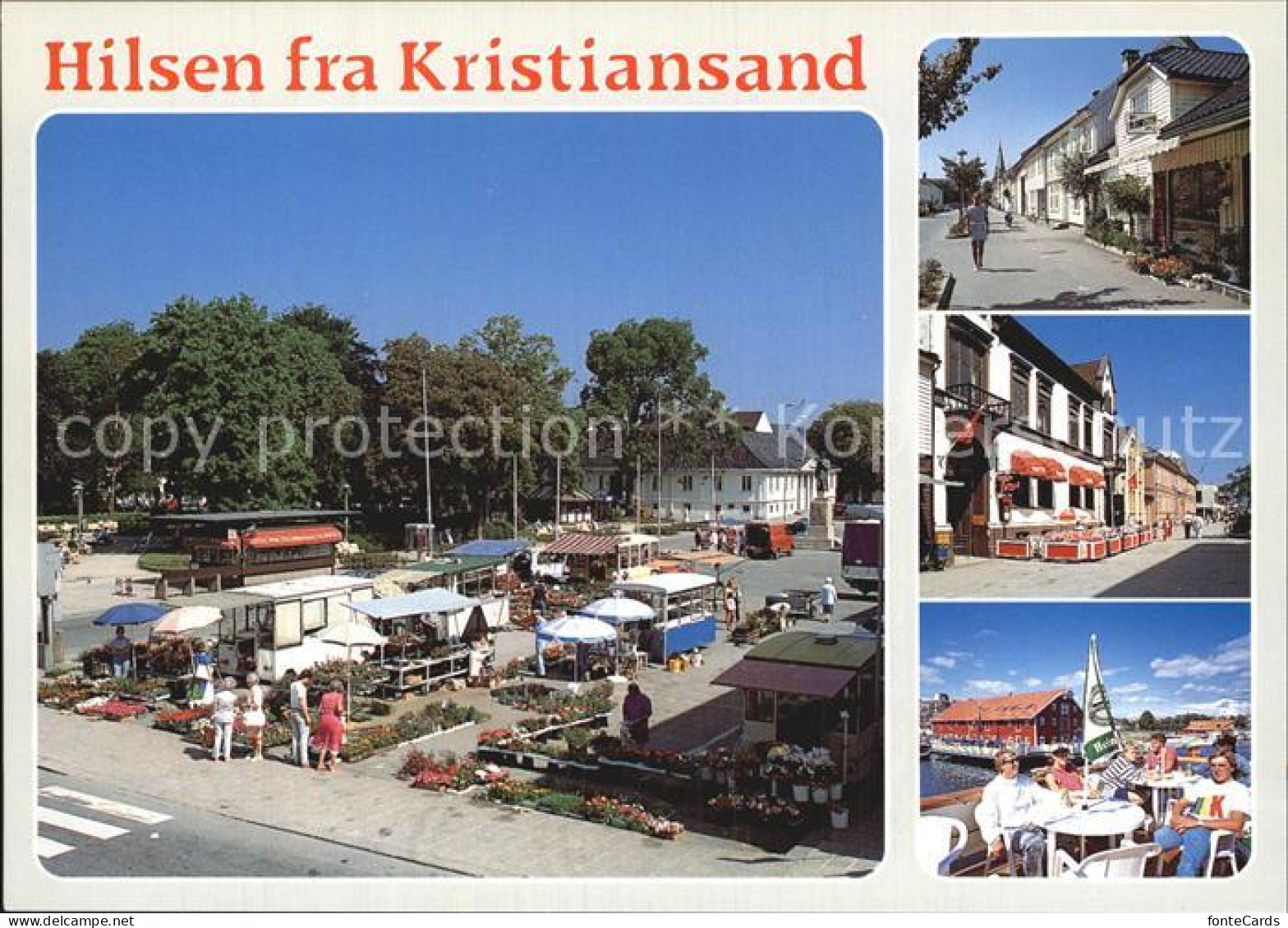 72576593 Kristiansand Markt Strassencafe Kristiansand - Norvège