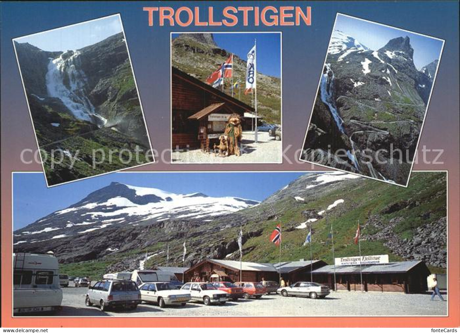 72576551 Trollstigen Wasserfall Norget Trollet Passstrasse Andalsnes - Norwegen