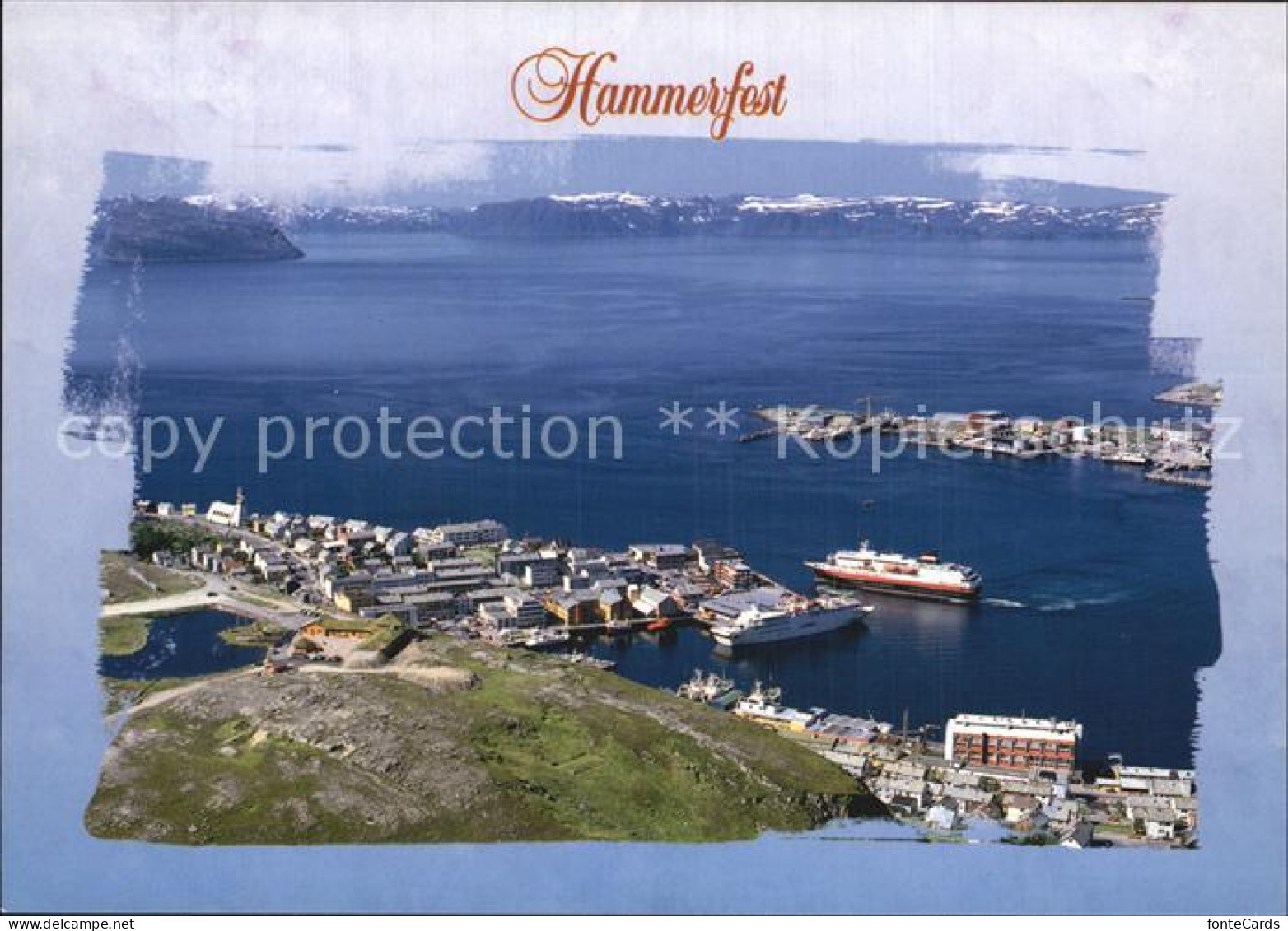72576378 Hammerfest Panorama Blick Ueber Den Hafen Hammerfest - Norway