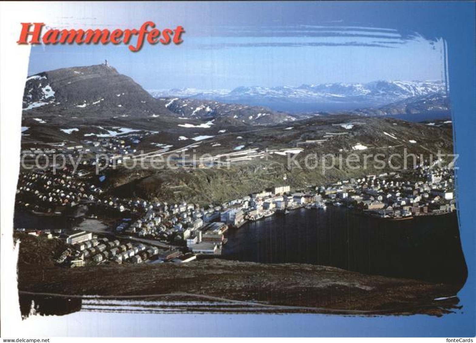 72576377 Hammerfest Panorama Gebirge Hammerfest - Norwegen