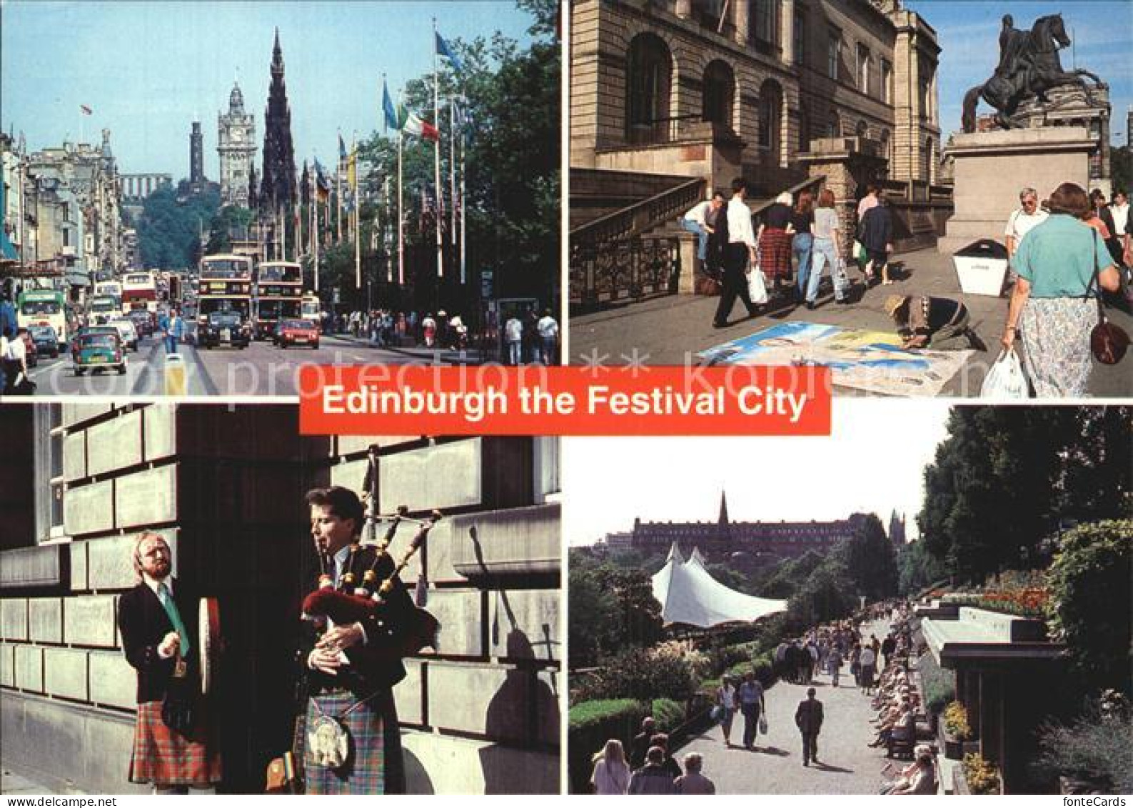72571610 Edinburgh Festival City Dudelsackspieler Edinburgh - Other & Unclassified