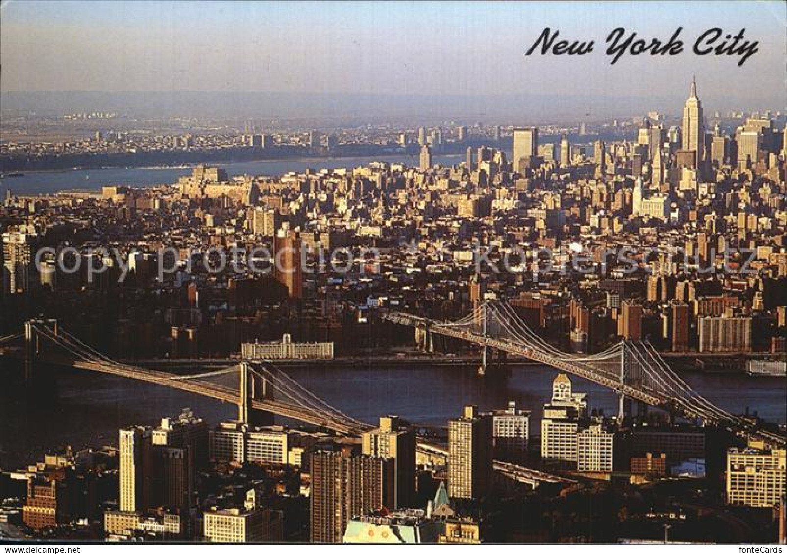 72564436 New_York_City Fliegeraufnahme Broklyn Und Manhattan - Sonstige & Ohne Zuordnung