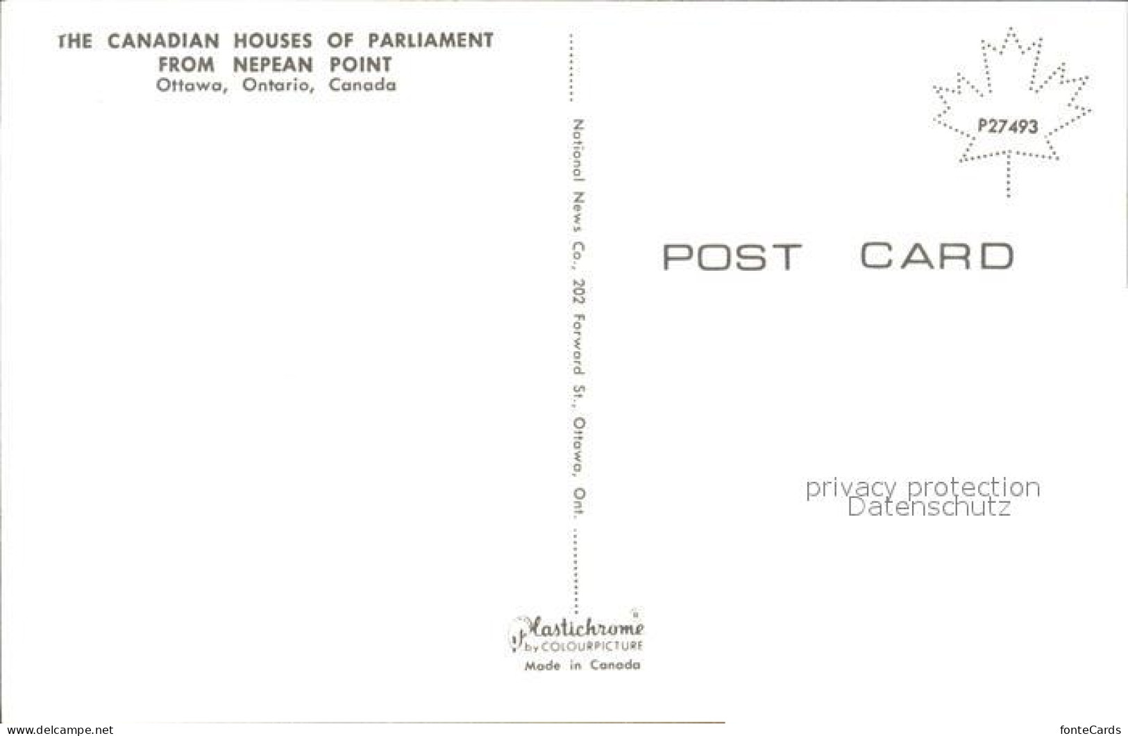 72562516 Ottawa Ontario Kanadisches Parlament Ottawa Ontario - Non Classés