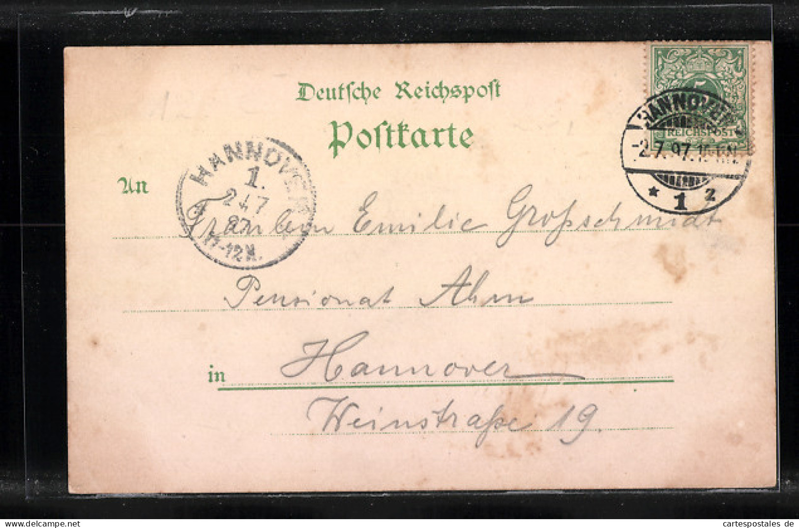 Lithographie Hannover, Gasthaus Forsthaus Kirchröder-Thurm  - Jagd