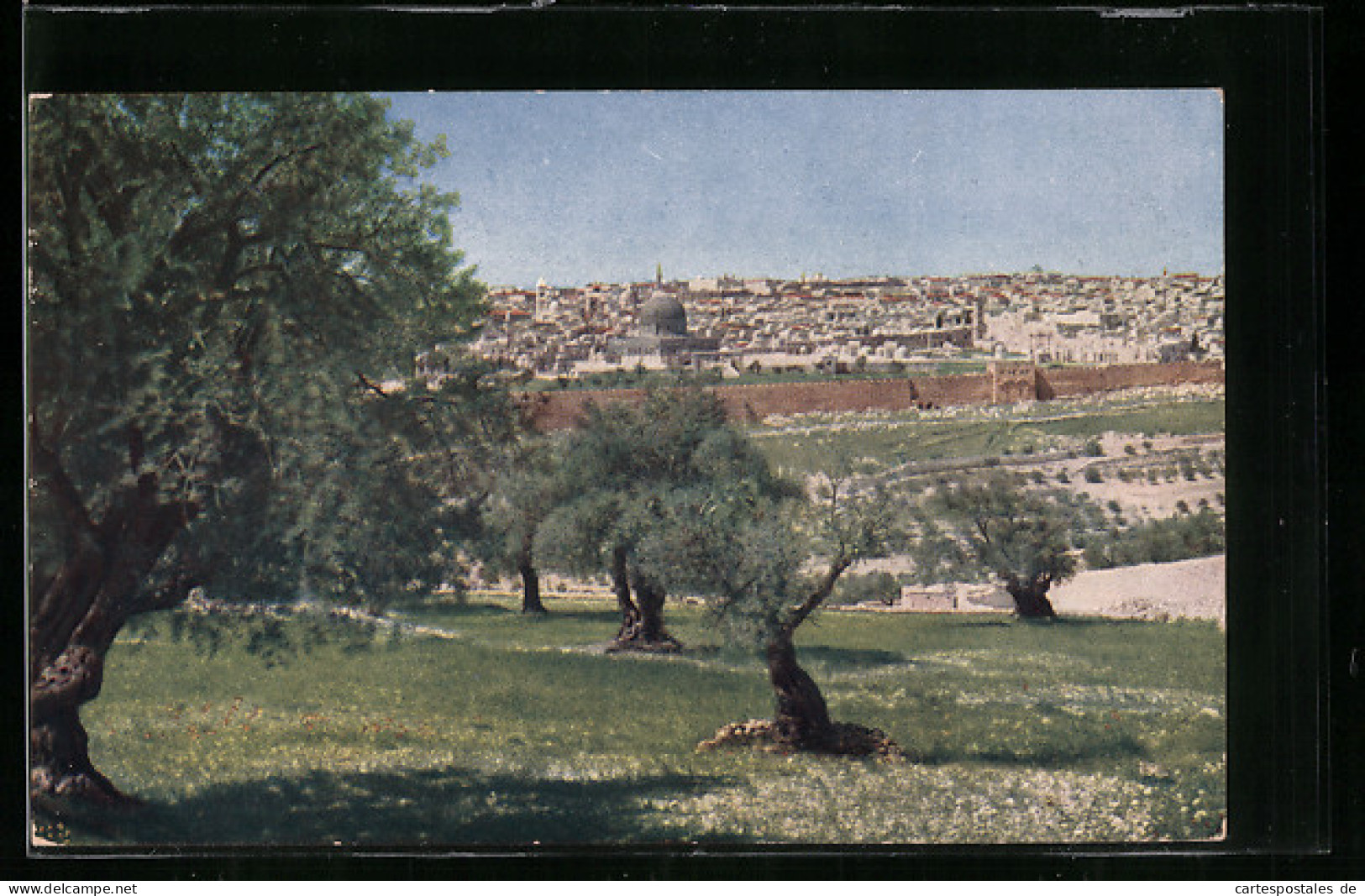 AK Jerusalem, Blick Vom Oelberg Auf Die Stadt  - Palestine