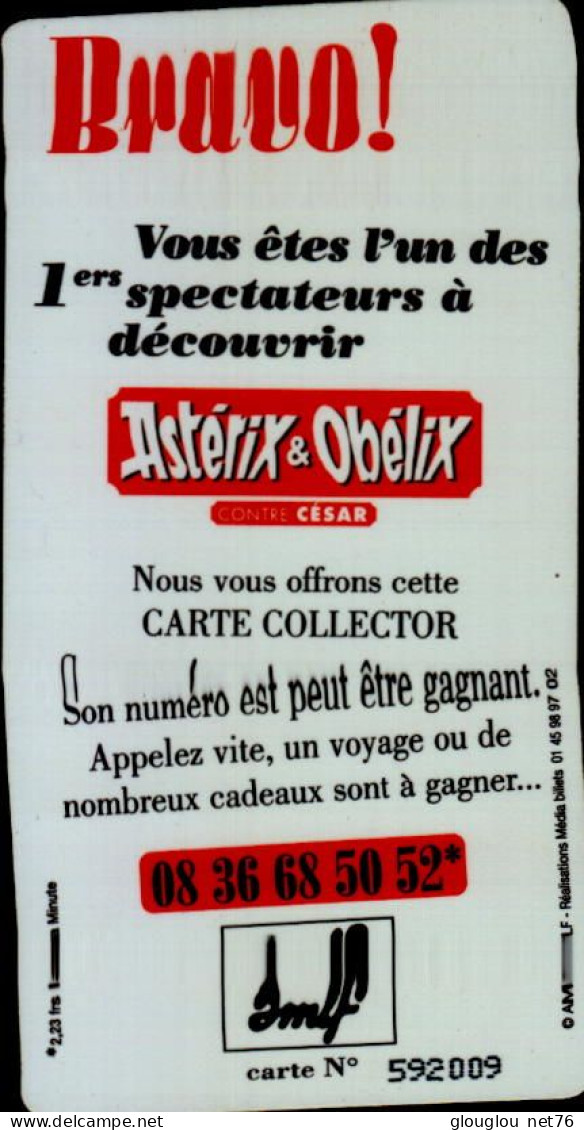 CARTE COLLECTOR....ASTERIX..ET OBELIX - Andere & Zonder Classificatie