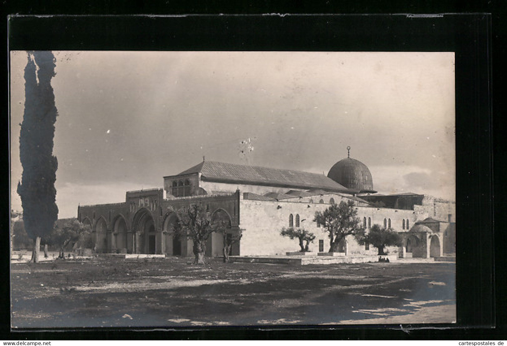 AK Jerusalem, Omar-Moschee Mit Bäumen  - Palestine