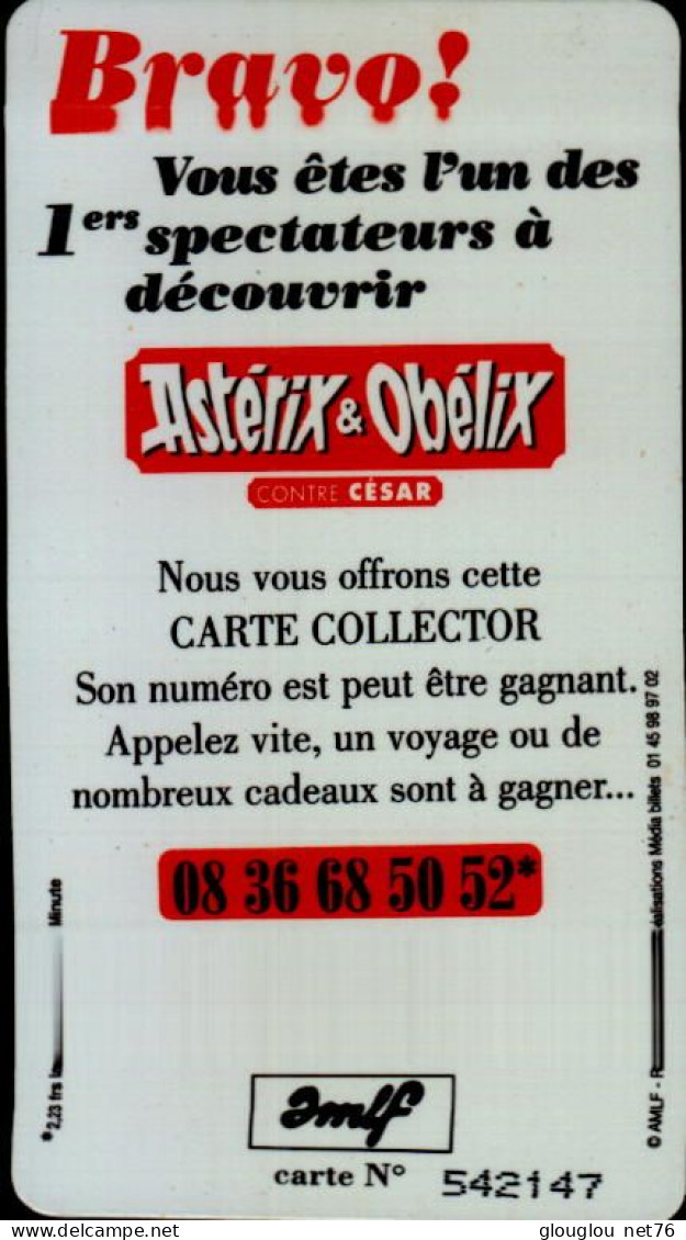 CARTE COLLECTOR....ASTERIX..ET OBELIX - Andere & Zonder Classificatie