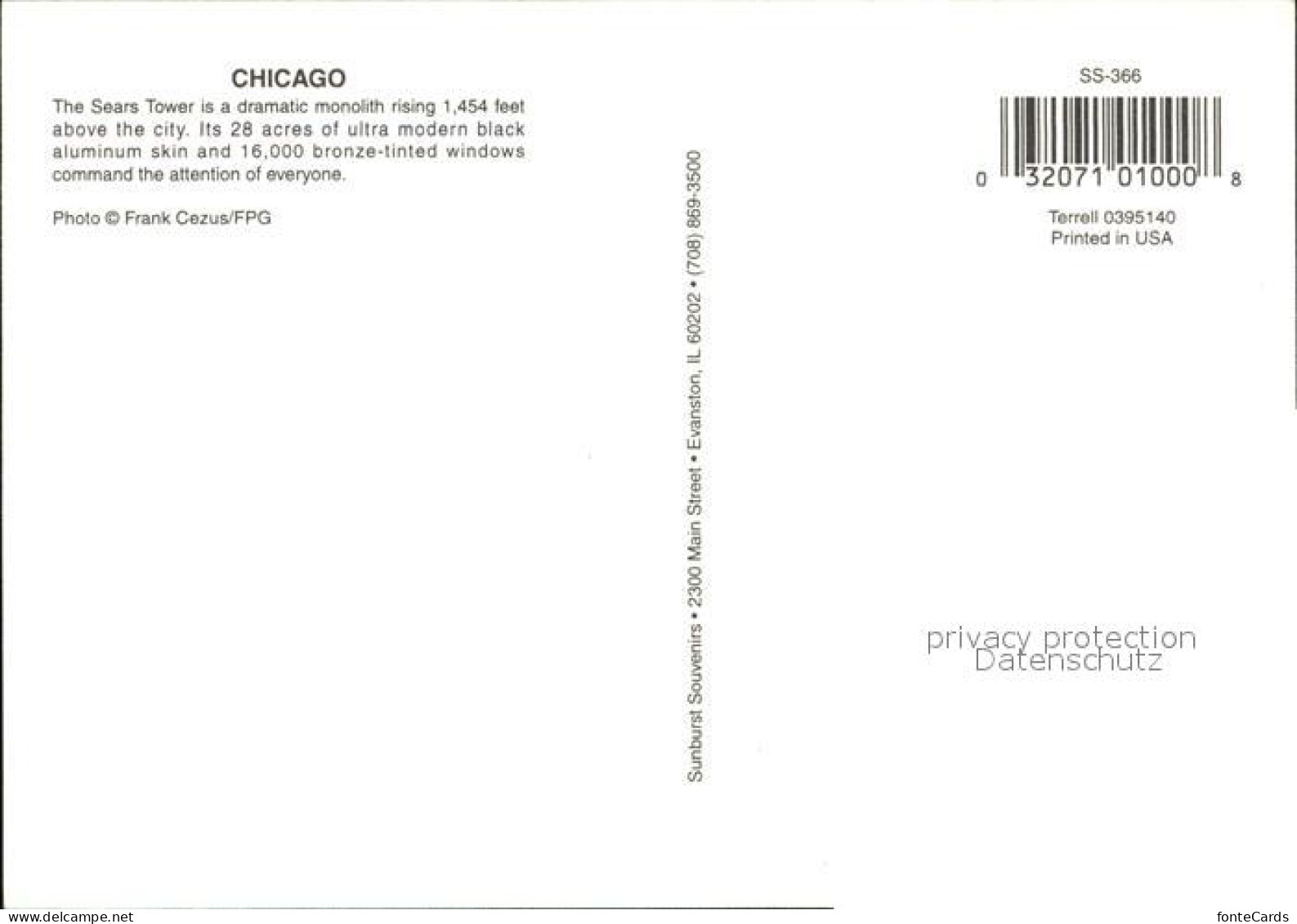 72556364 Chicago_Illinois Sears Tower - Altri & Non Classificati