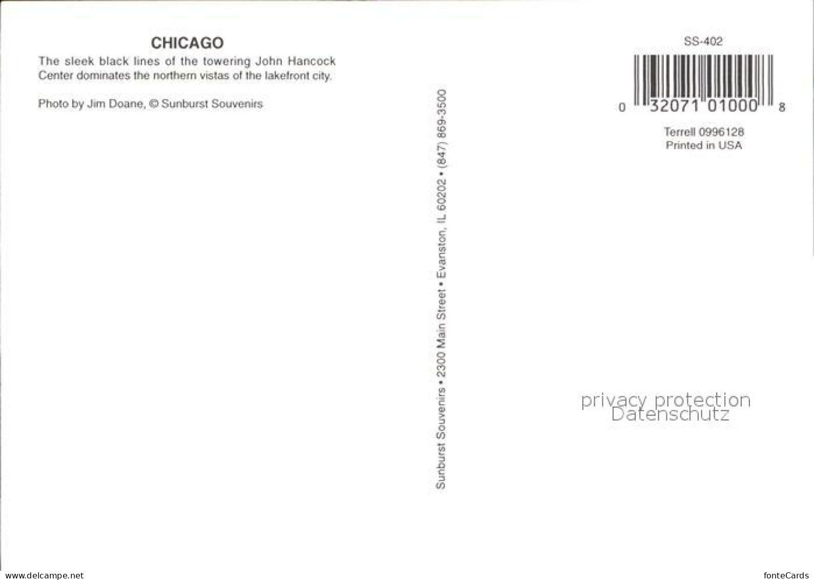 72556363 Chicago_Illinois Fliegeraufnahme John Hancock Center - Otros & Sin Clasificación