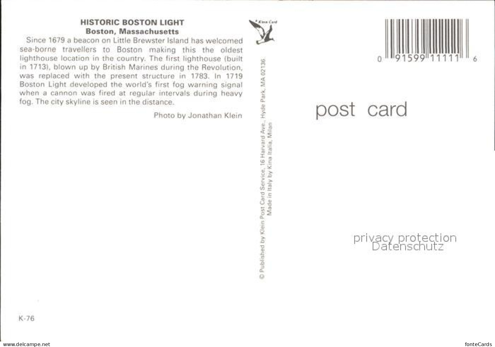 72555783 Boston_Massachusetts Fliegeraufnahme Leuchtturm - Otros & Sin Clasificación