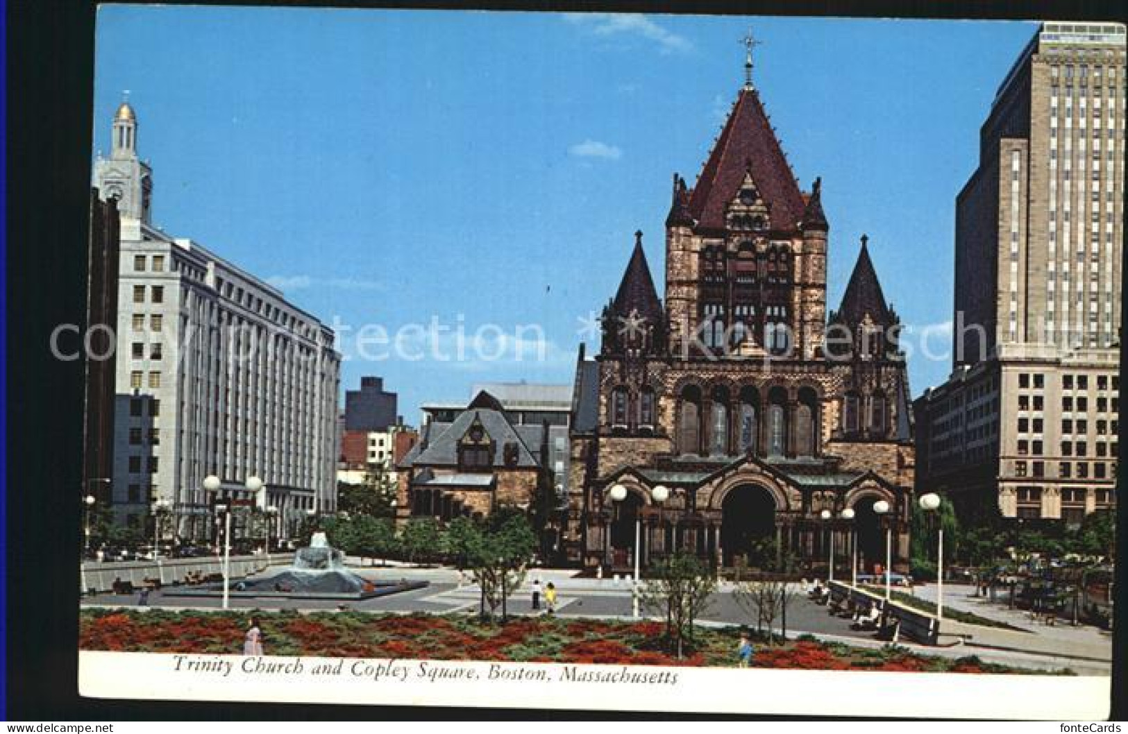 72555724 Boston_Massachusetts Trinity Church And Copley Square - Autres & Non Classés