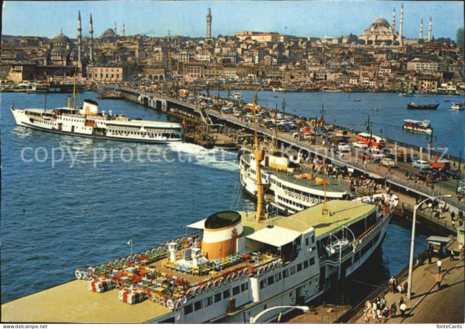 72543534 Istanbul Constantinopel Galata Bruecke Neue Moschee Und Sueleymaniye Is - Turkey