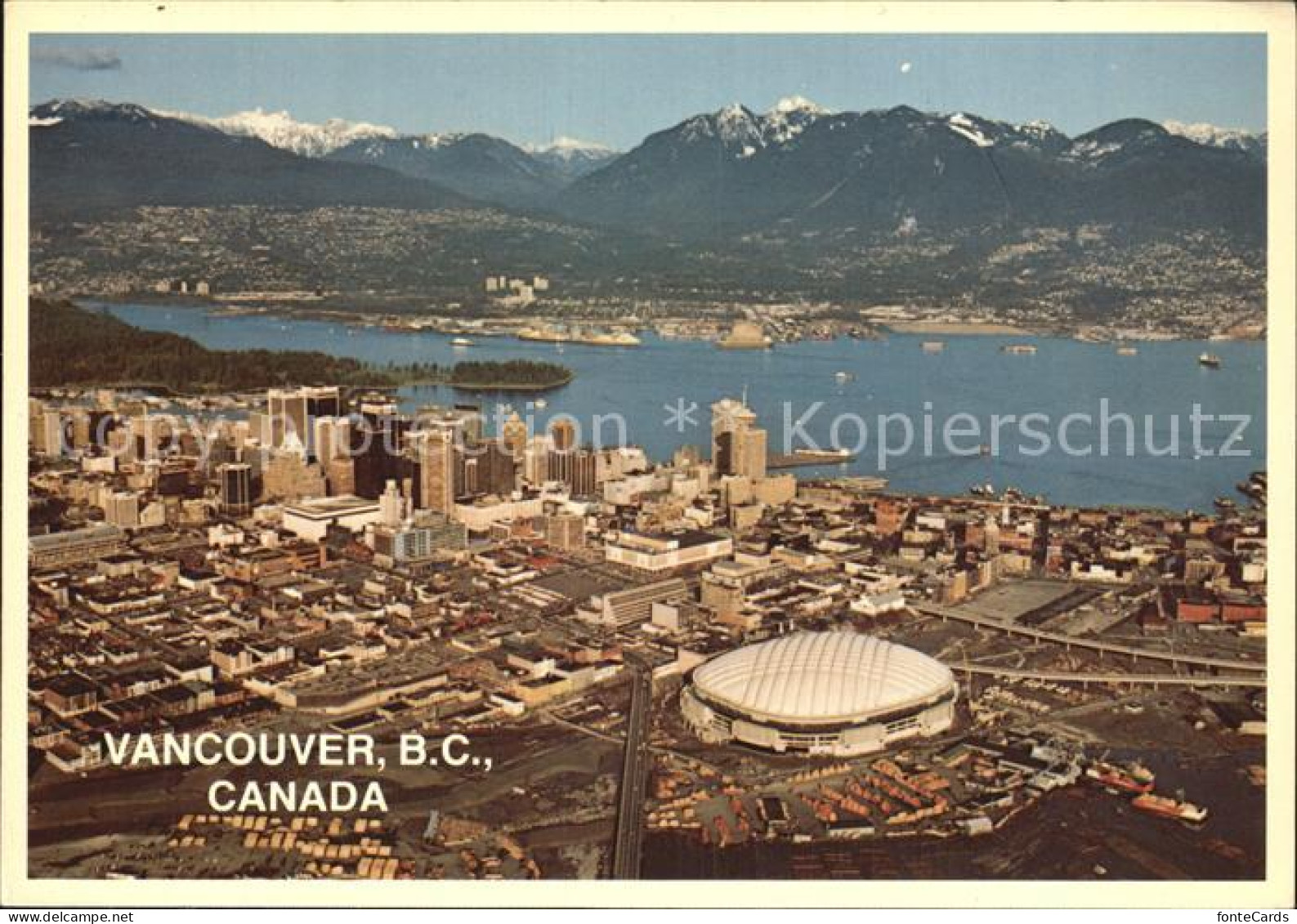 72537540 Vancouver British Columbia Aerial View Of Downtown Vancouver Burrard In - Non Classés