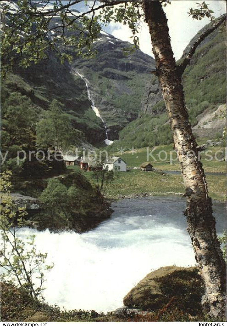 72532016 Norge Norwegen Wasserfall Kardal Flamsdalen Norwegen - Norvegia