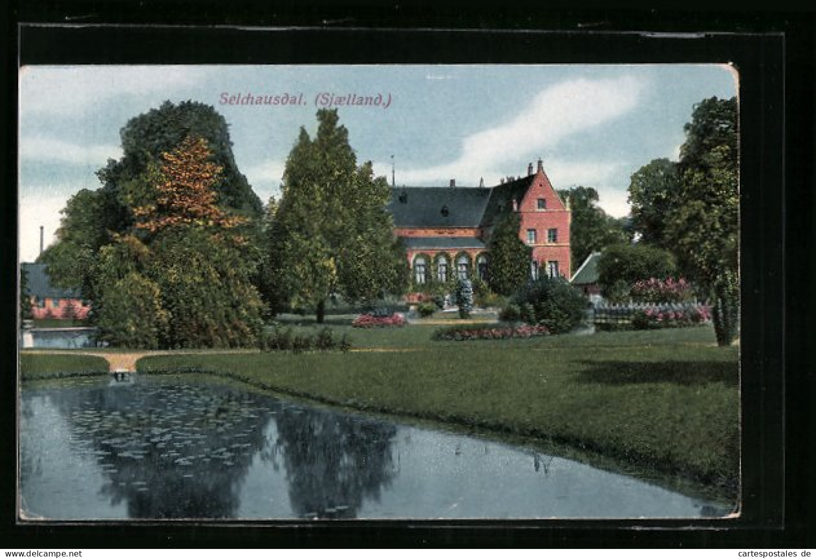 AK Selchausdal /Sjaelland, Herrenhaus Mit Garten  - Danimarca