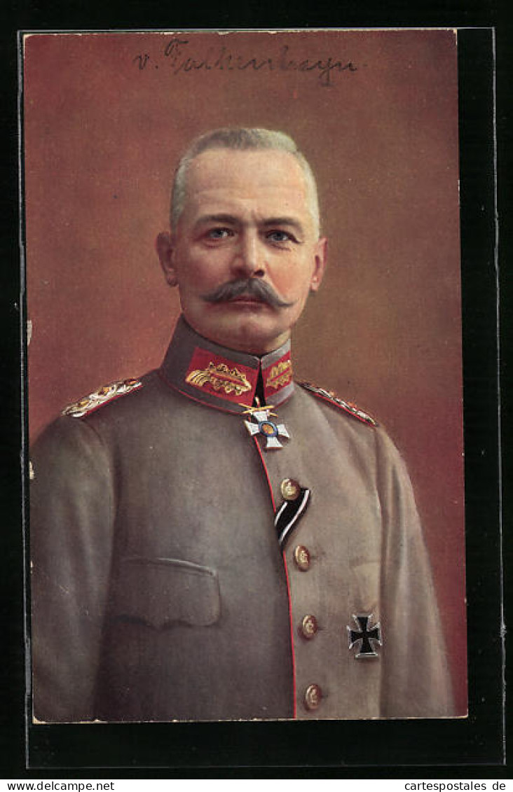 AK Heerführer Generalstabschef Von Falkenhayn  - Guerre 1914-18