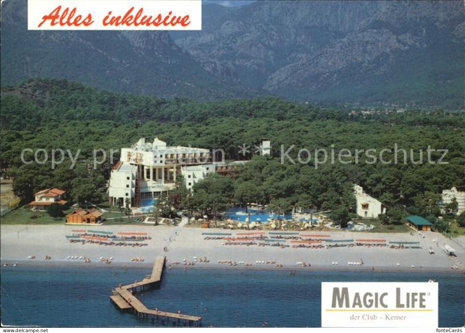 72523515 Kemer Magic Life Club Hotelanlage Strand Fliegeraufnahme  - Turkije