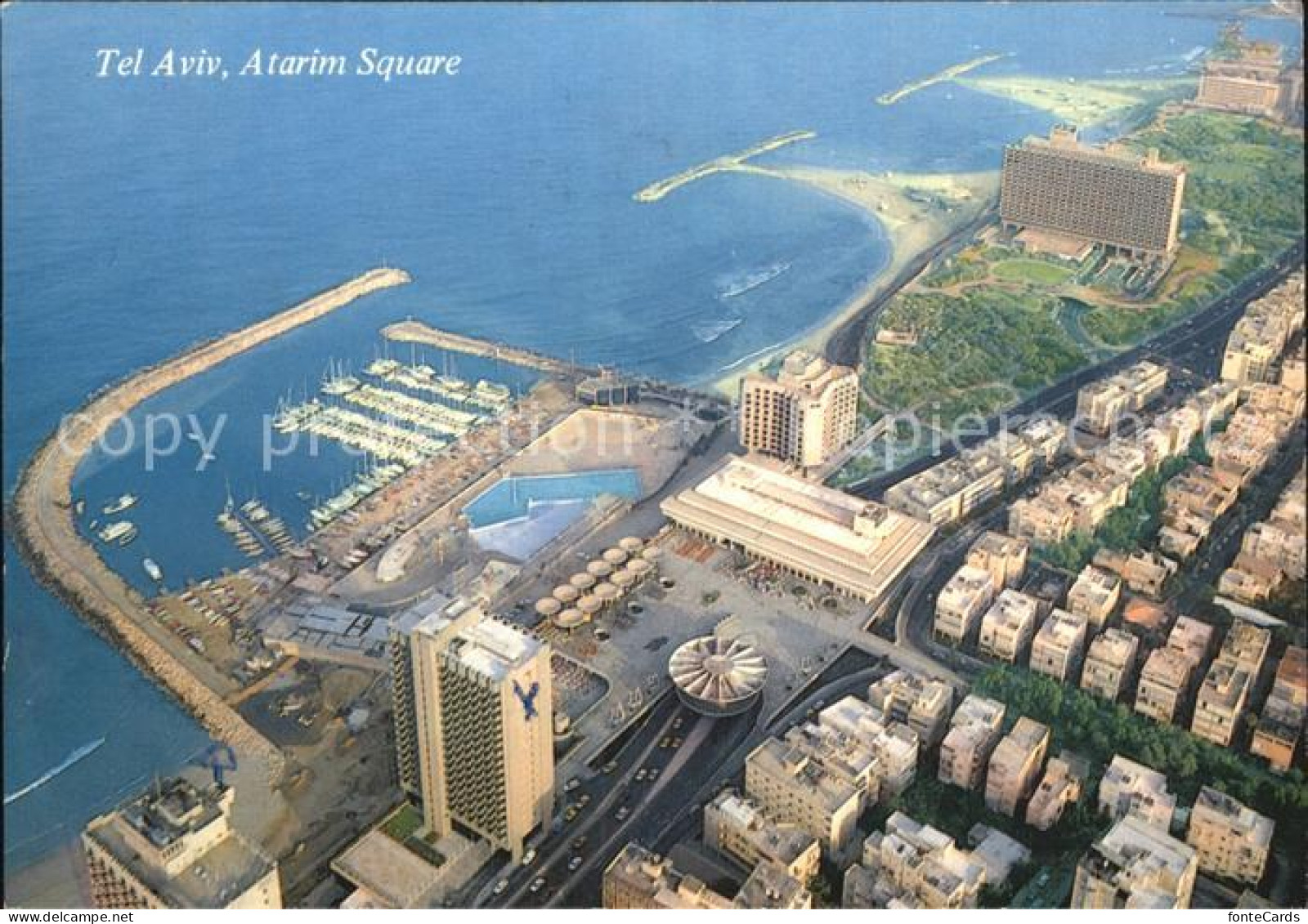 72521373 Tel Aviv Atarim Square Fliegeraufnahme Tel Aviv - Israele