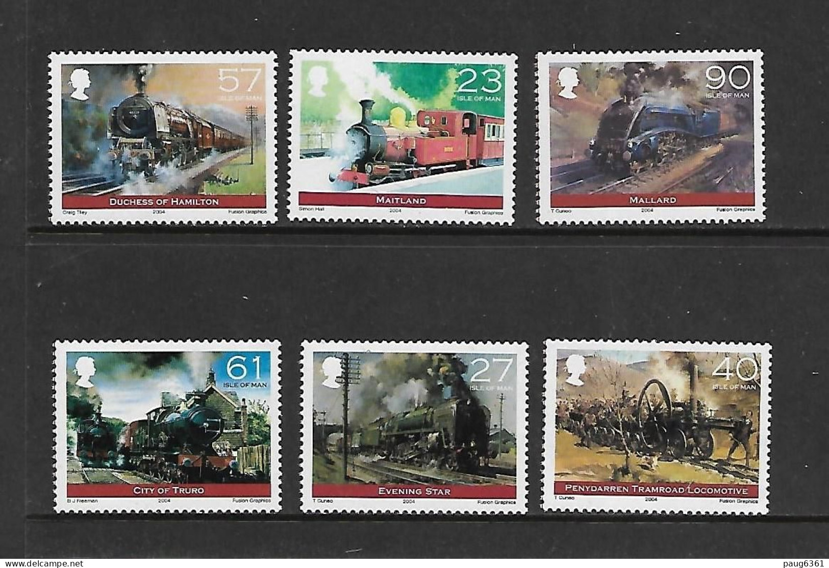 ILE DE MAN 2004 TRAINS   YVERT N°1137/1142 NEUF MNH** - Trenes