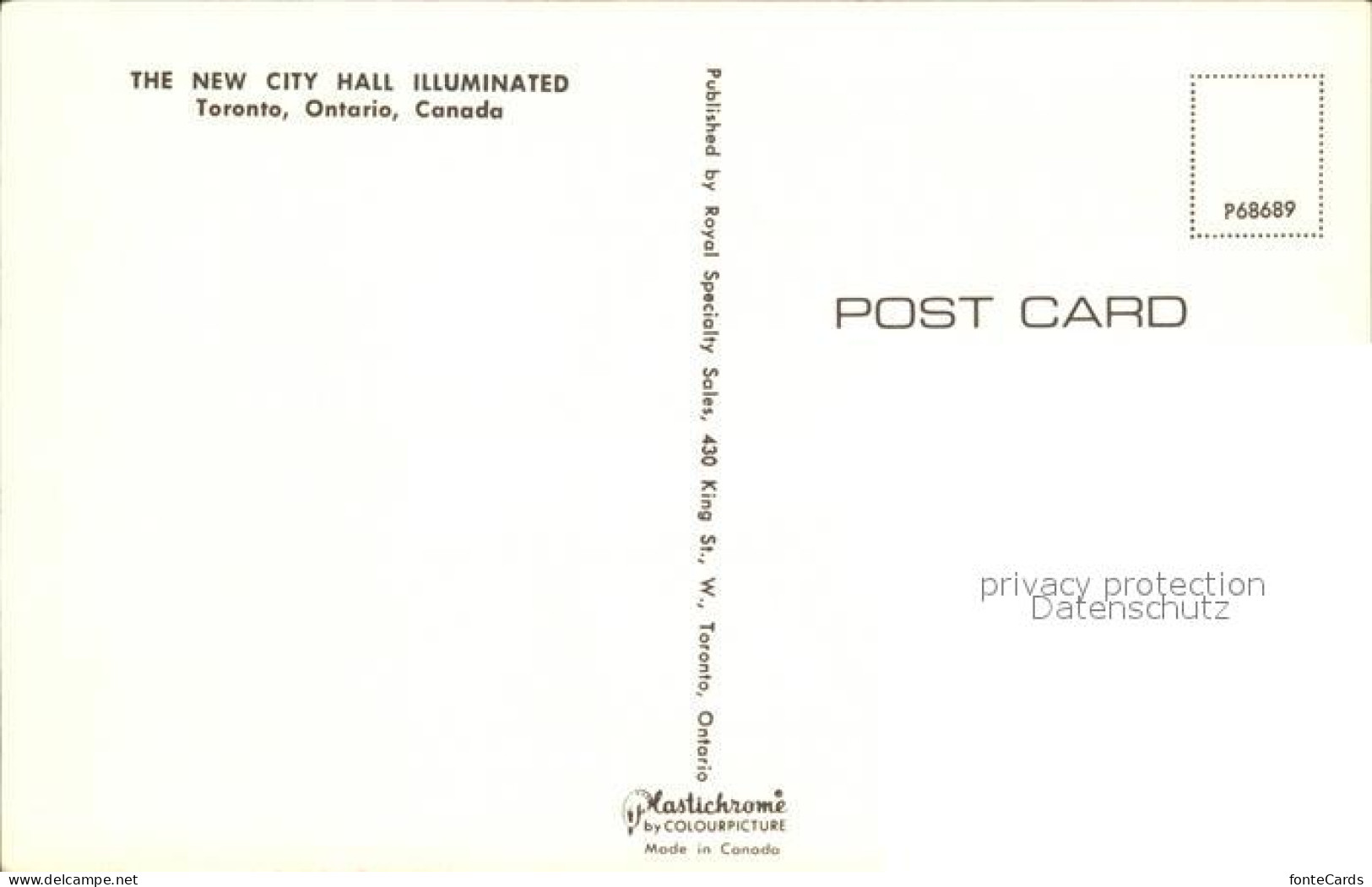 72519976 Toronto Canada New City Hall Illuminated  - Zonder Classificatie