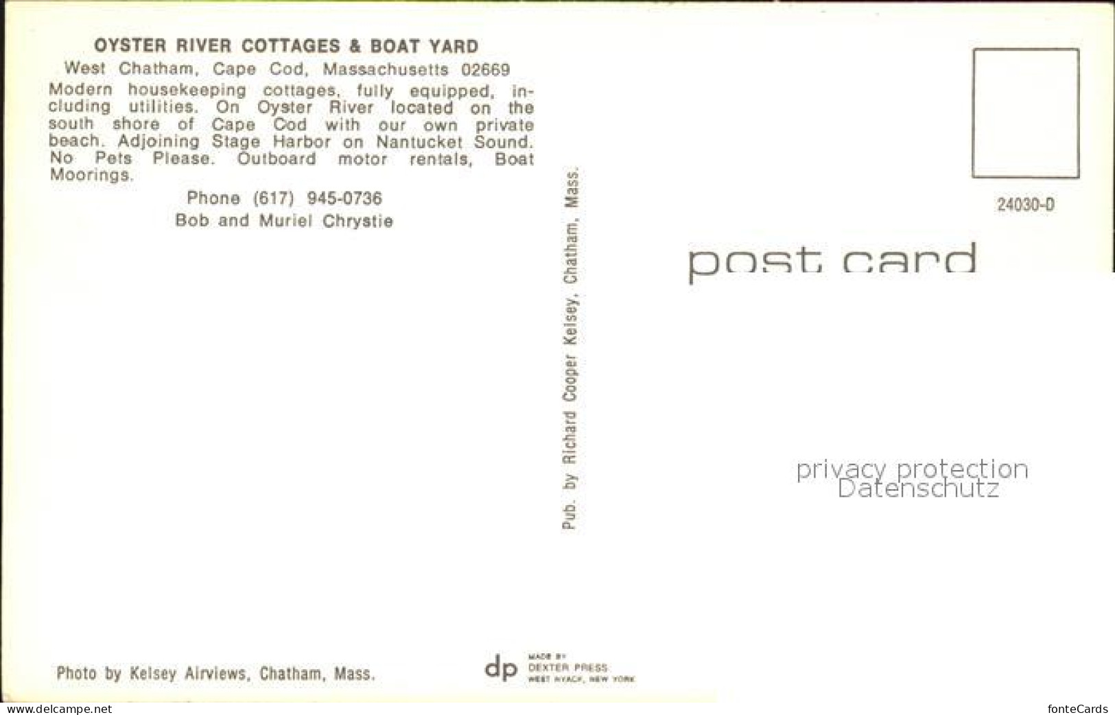 72519922 West_Chatham Oyster River Cottages Bootshafen - Autres & Non Classés