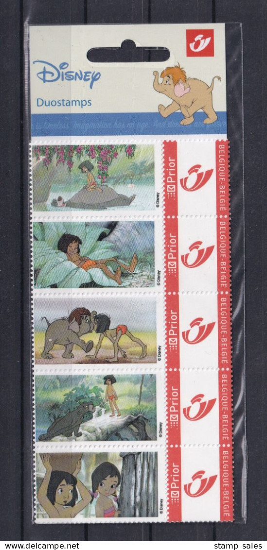 Belgium Duostamp Disney Jungle Book MNH ** SUPERB - Ungebraucht