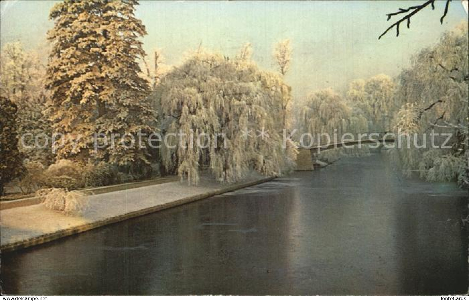 72519920 Cambridge Cambridgeshire Clare College Bridge Winter Cambridge - Altri & Non Classificati