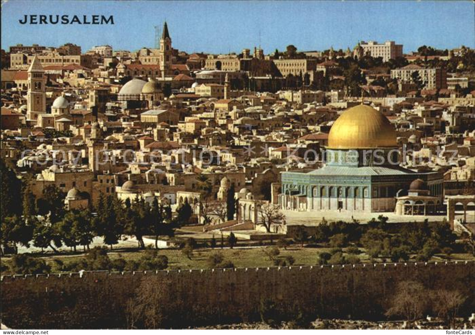 72519616 Jerusalem Yerushalayim Stadtansicht Vom Oelberg  - Israel