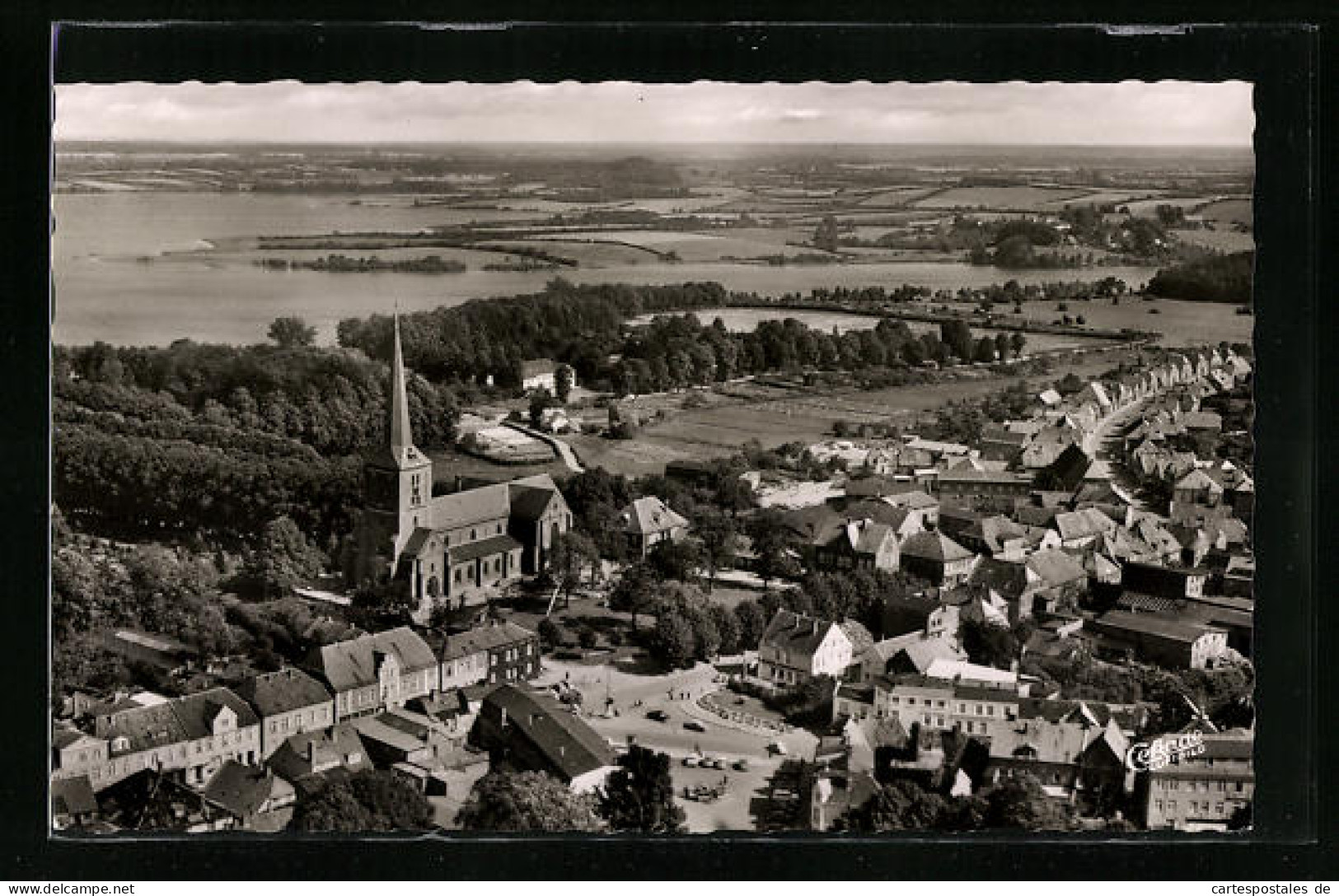 AK Bad Segeberg, Fliegeraufnahme Mit Kirche  - Bad Segeberg