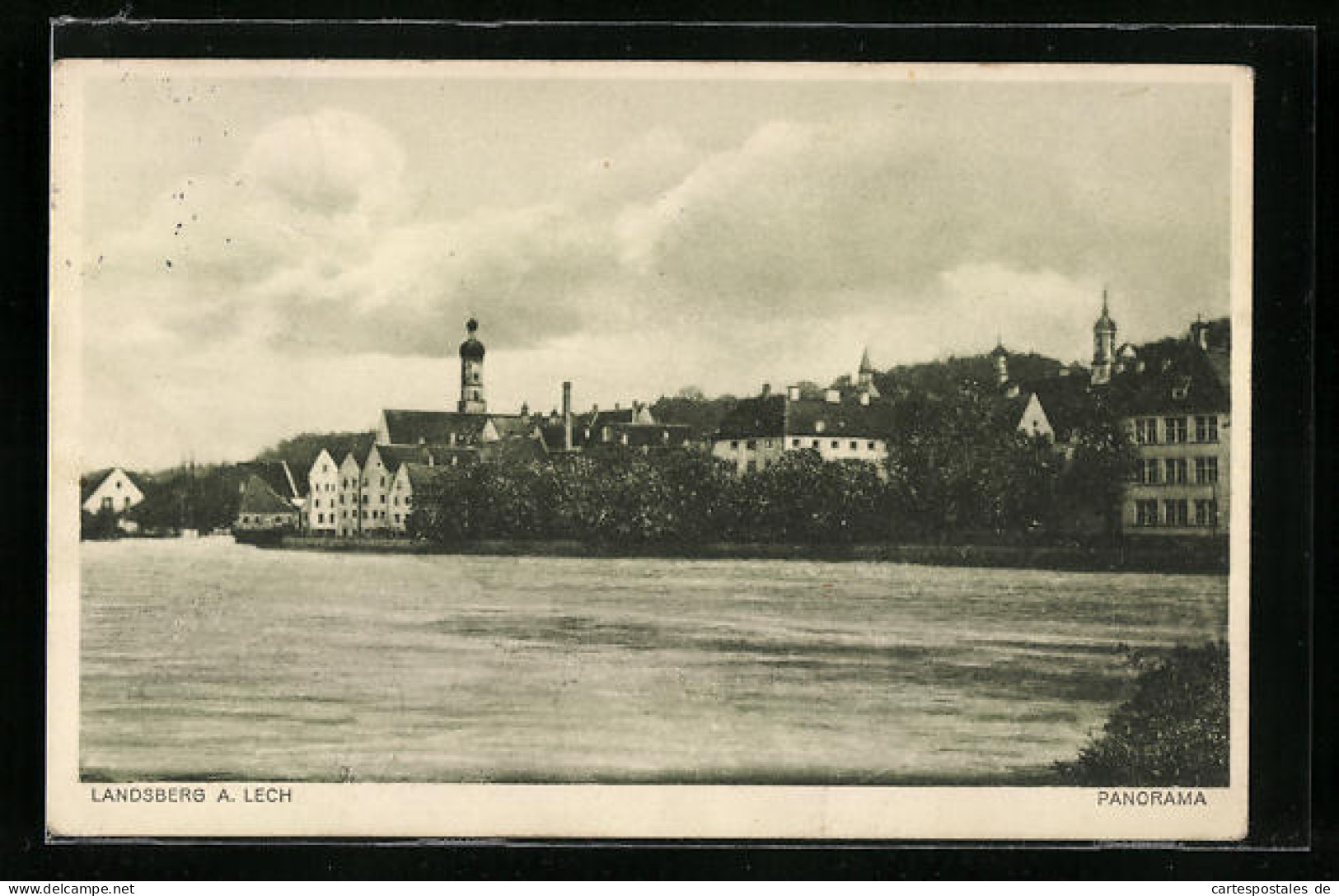 AK Landsberg A. Lech, Panorama Vom Wasser Aus  - Landsberg