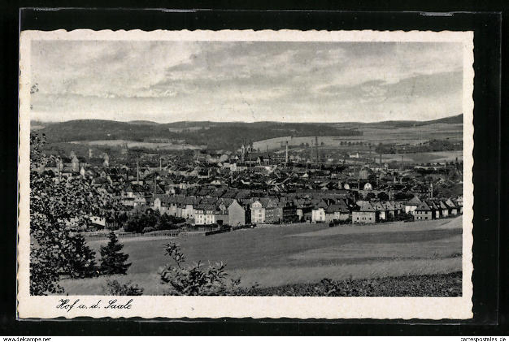 AK Hof A. D. Saale, Blick Auf Die Stadt  - Other & Unclassified