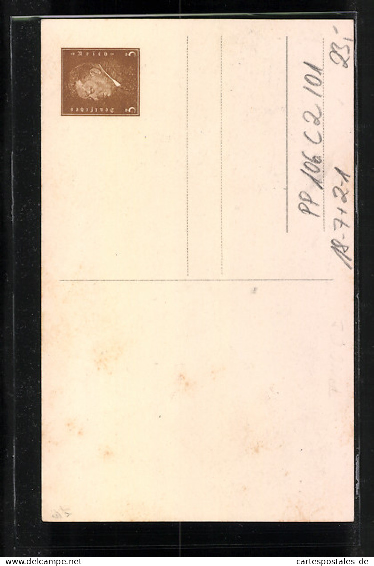 Künstler-AK Ganzsache PP106C2 /01: Altenburg I. Thür., 36. Deutscher Philatelistentag Und 7. Bundestag 1930  - Stamps (pictures)