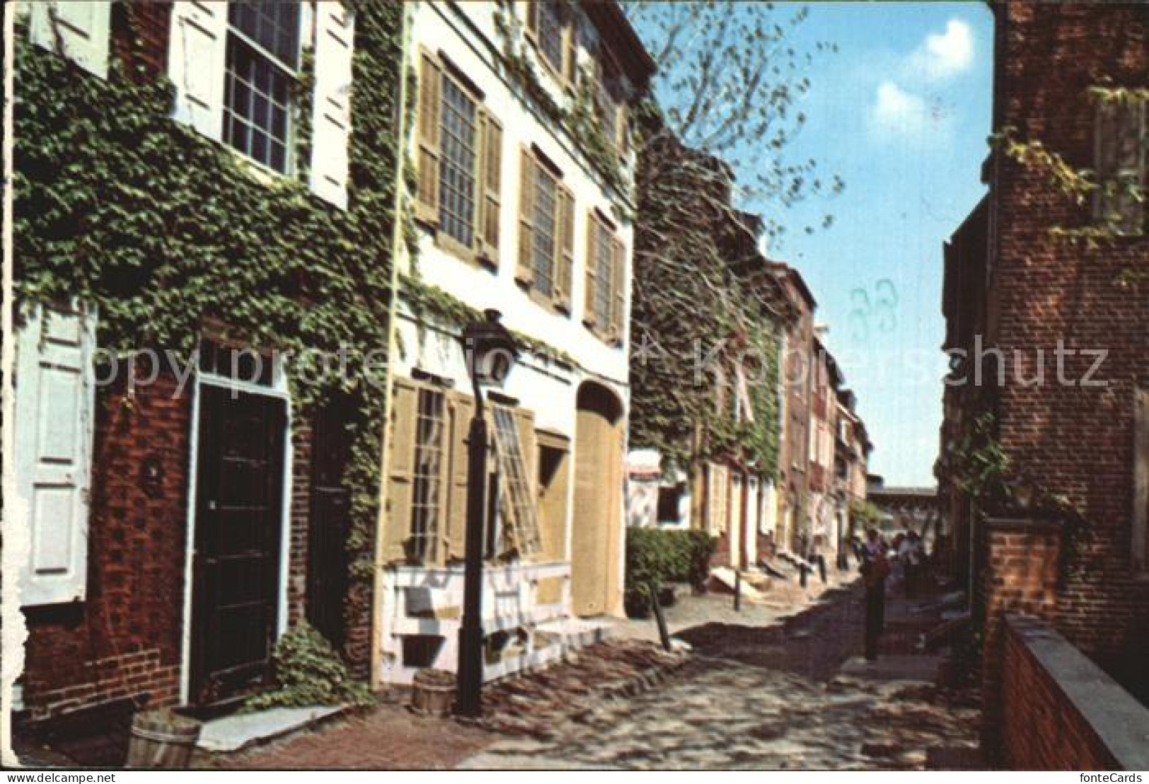 72510791 Philadelphia Pennsylvania Elfreths Alley Philadelphia Pennsylvania - Andere & Zonder Classificatie