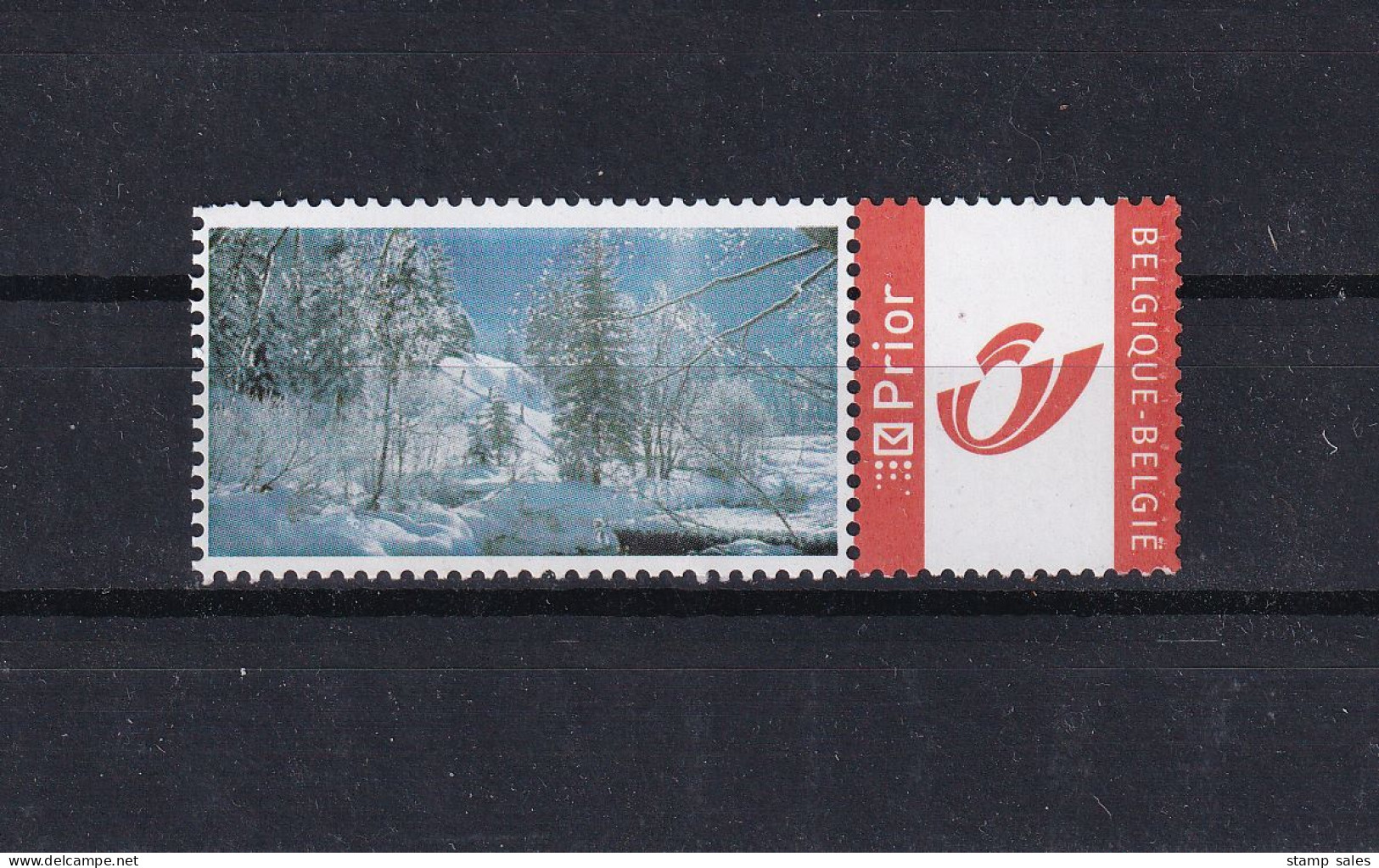 Belgium Duostamp Winterlandschap MNH ** SUPERB - Nuovi