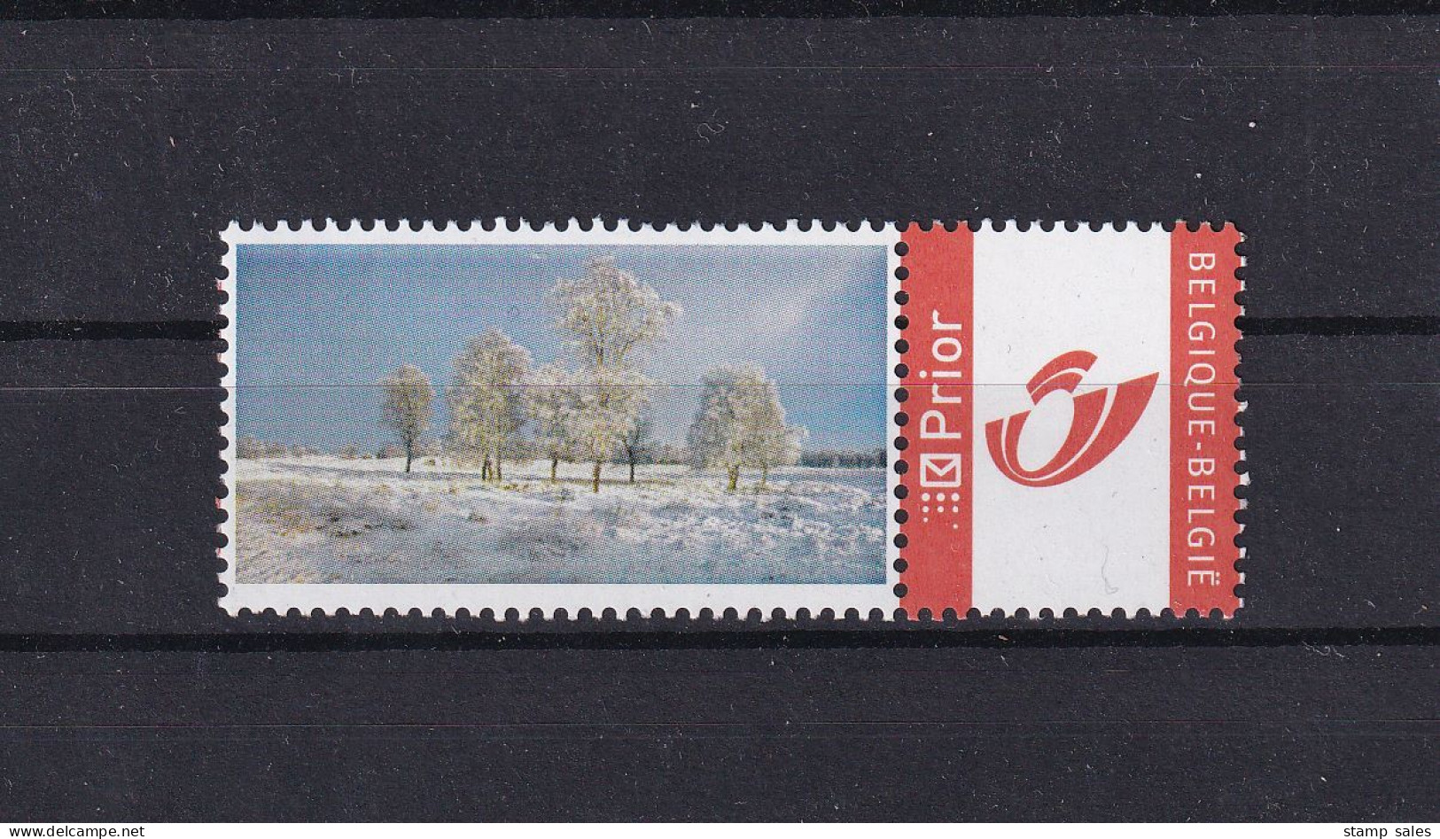 Belgium Duostamp Winterlandschap MNH ** SUPERB - Postfris