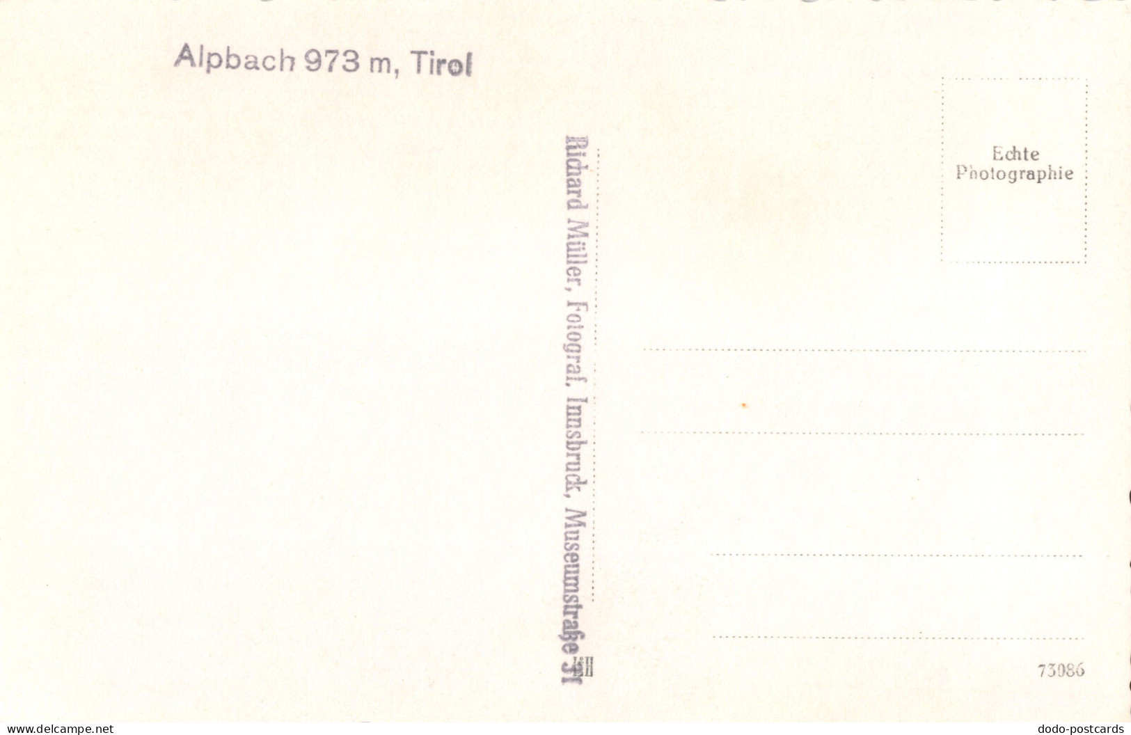 R296607 Alpbach. Tirol. Richard Muller. L. And H. 73086 - Wereld