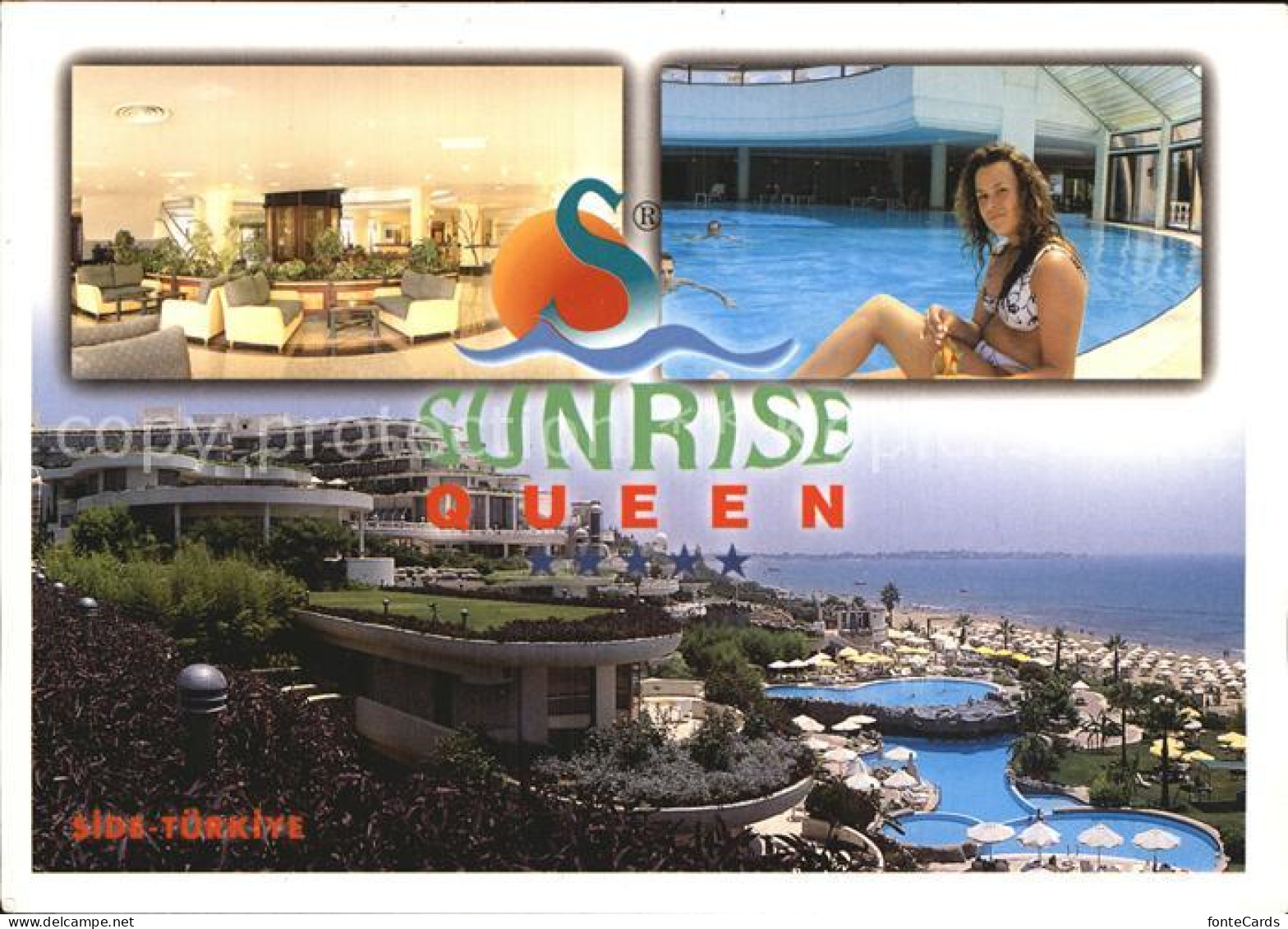 72499363 Side Antalya Sunrise Queen Hotel Gastraum Pool Tuerkei - Türkei