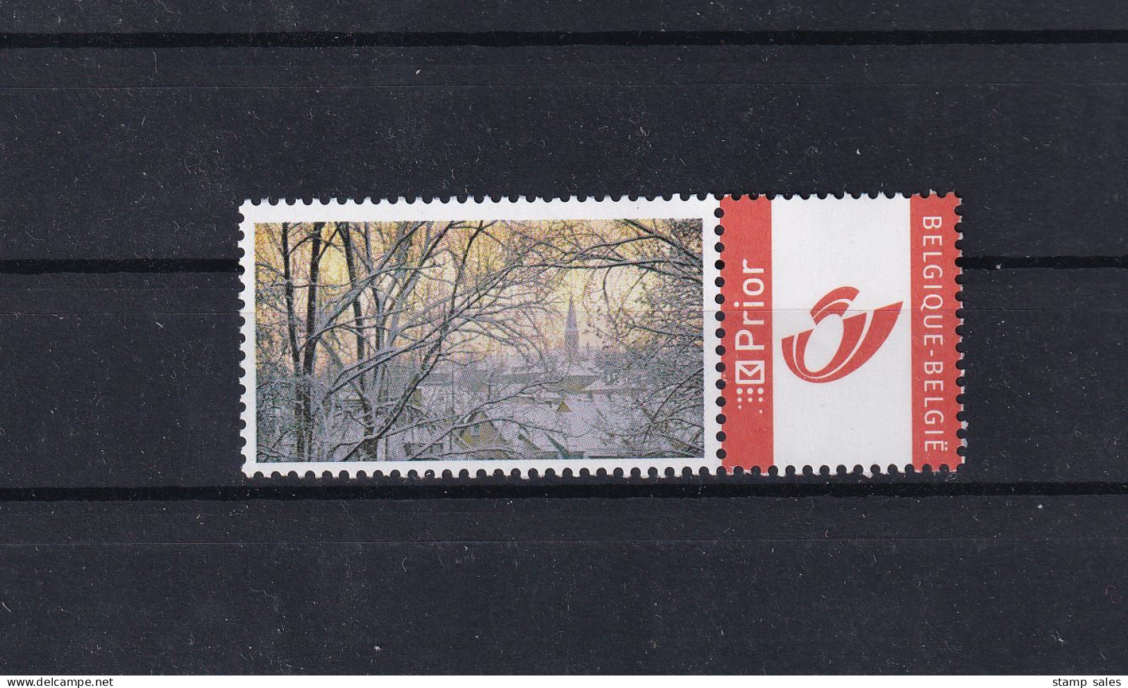 Belgium Duostamp Winterlandschap MNH ** SUPERB - Postfris