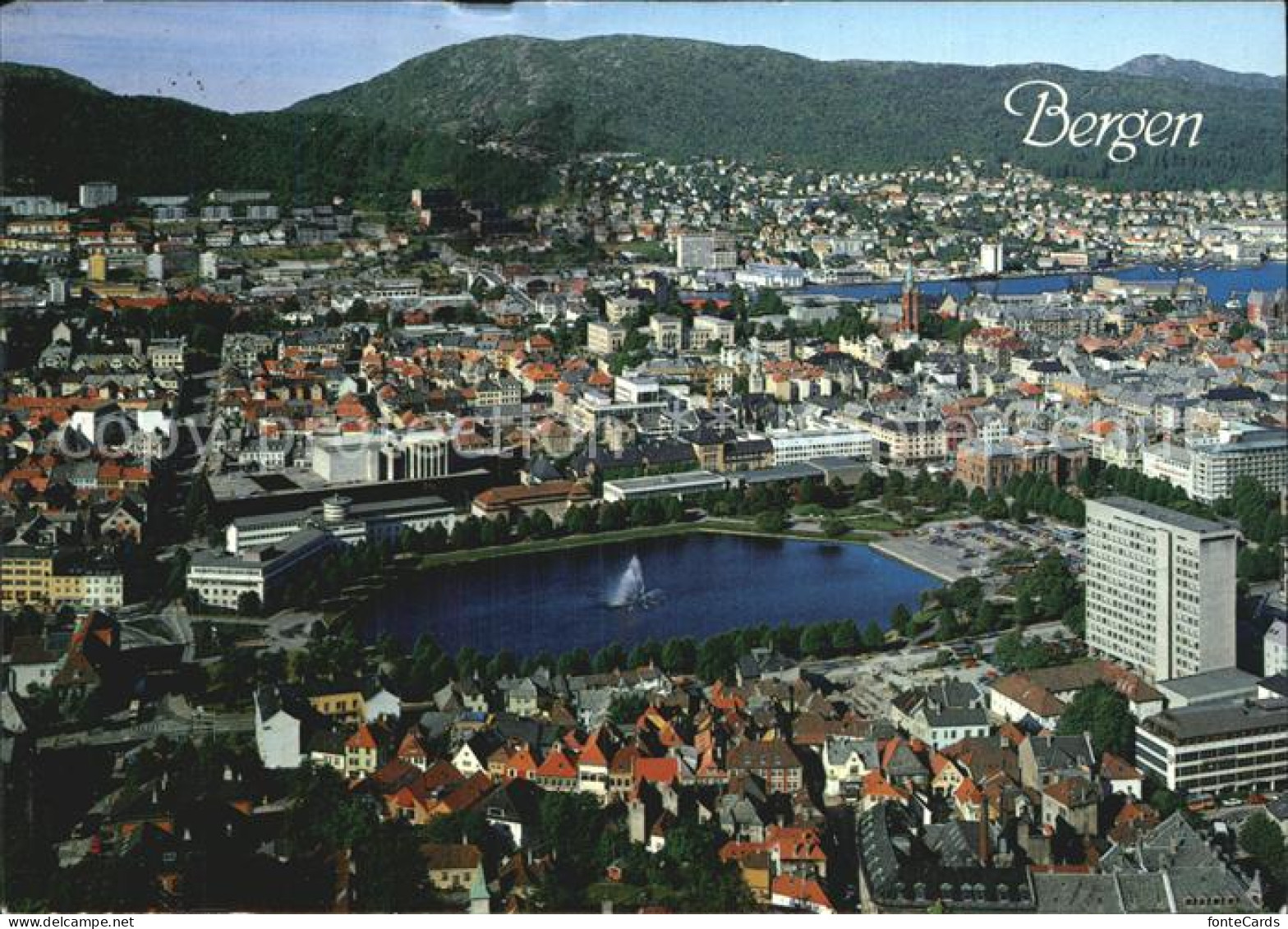 72499267 Bergen Norwegen Fliegeraufnahme Bergen - Norway
