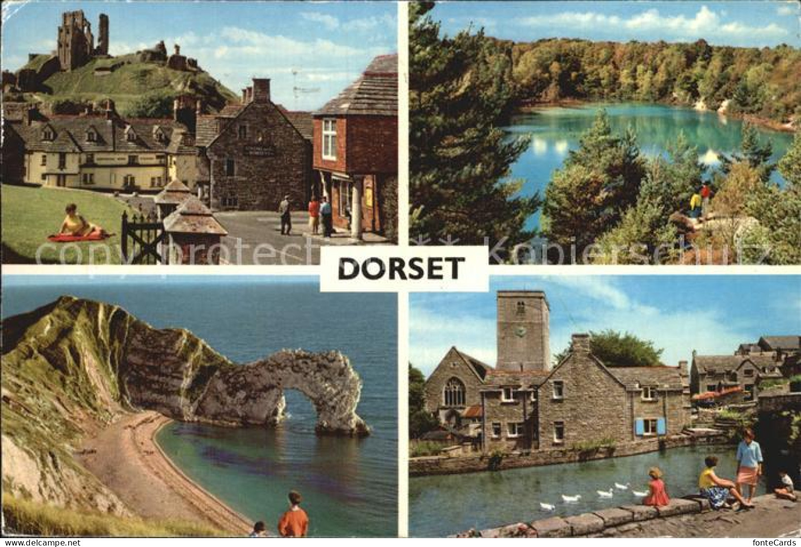 72498459 Dorset Ontario Corfe Castle Durdle Door Blue Pool Wareham The Mill Pond - Unclassified