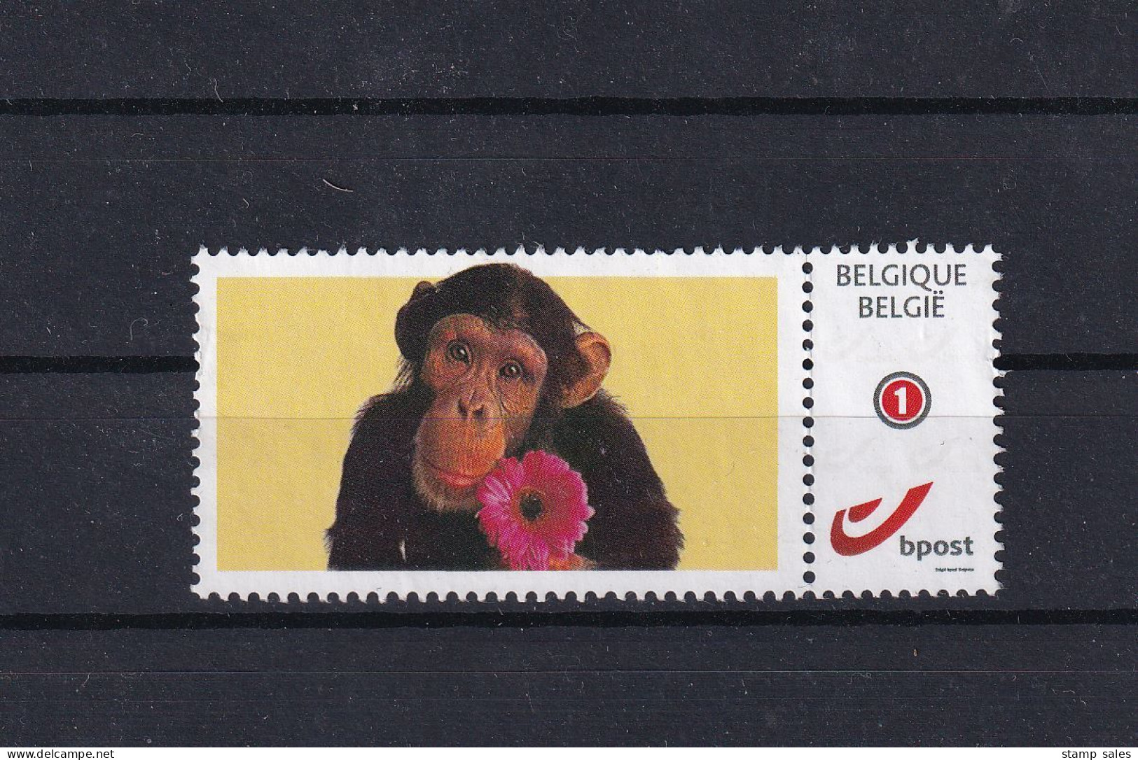 Belgium Duostamp Aap Met Bloem MNH ** SUPERB - Mint