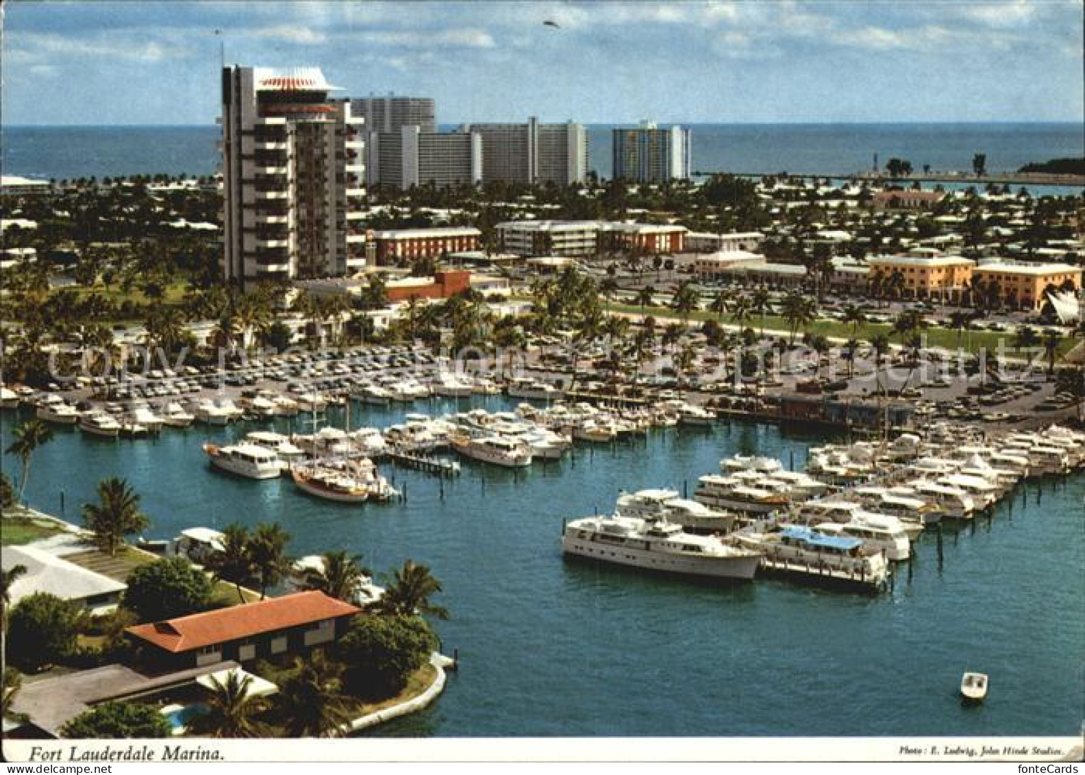 72495602 Fort_Lauderdale Fliegeraufnahme Marina - Autres & Non Classés