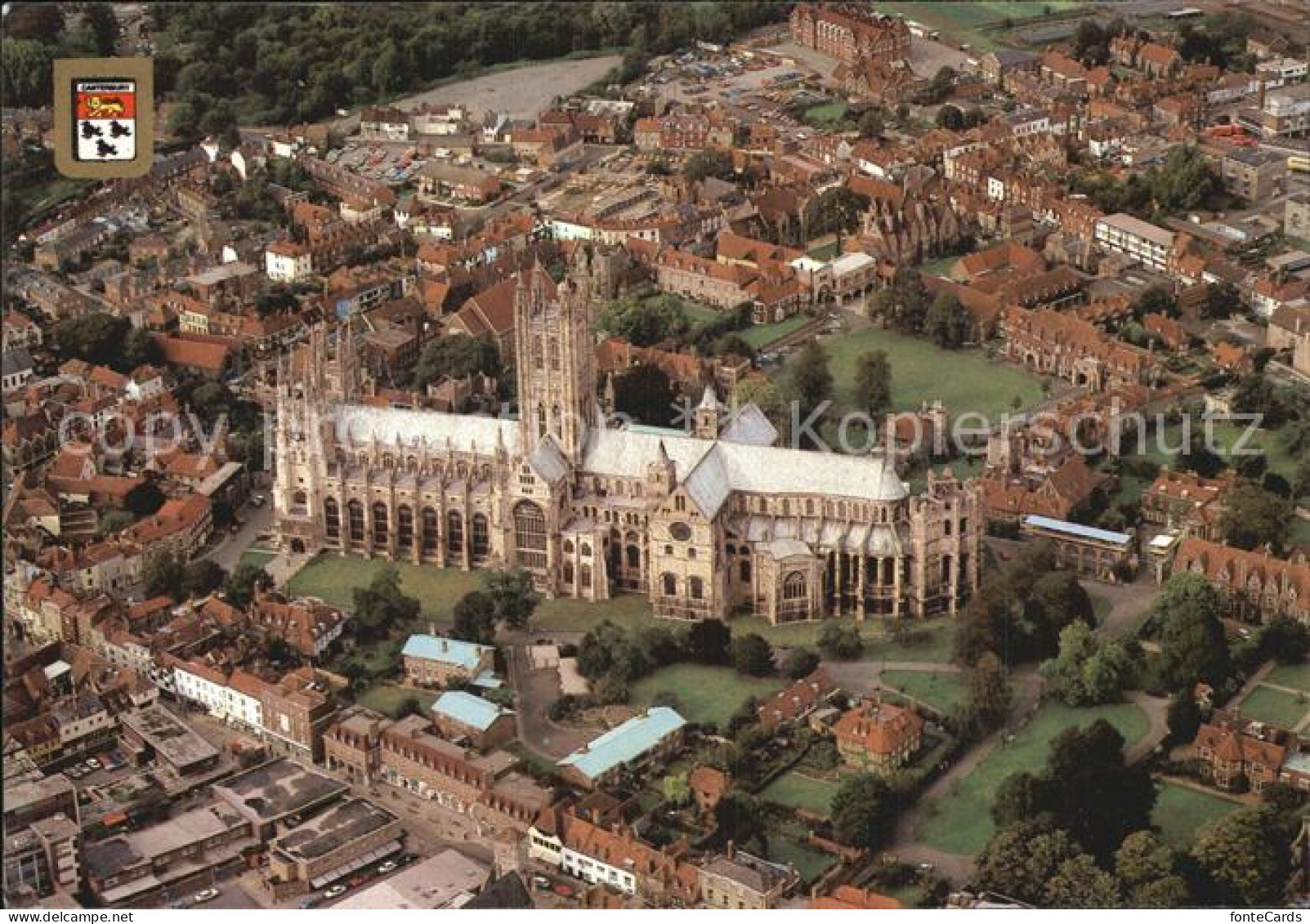 72492417 Canterbury Kent Fliegeraufnahme Cathedral   - Andere & Zonder Classificatie