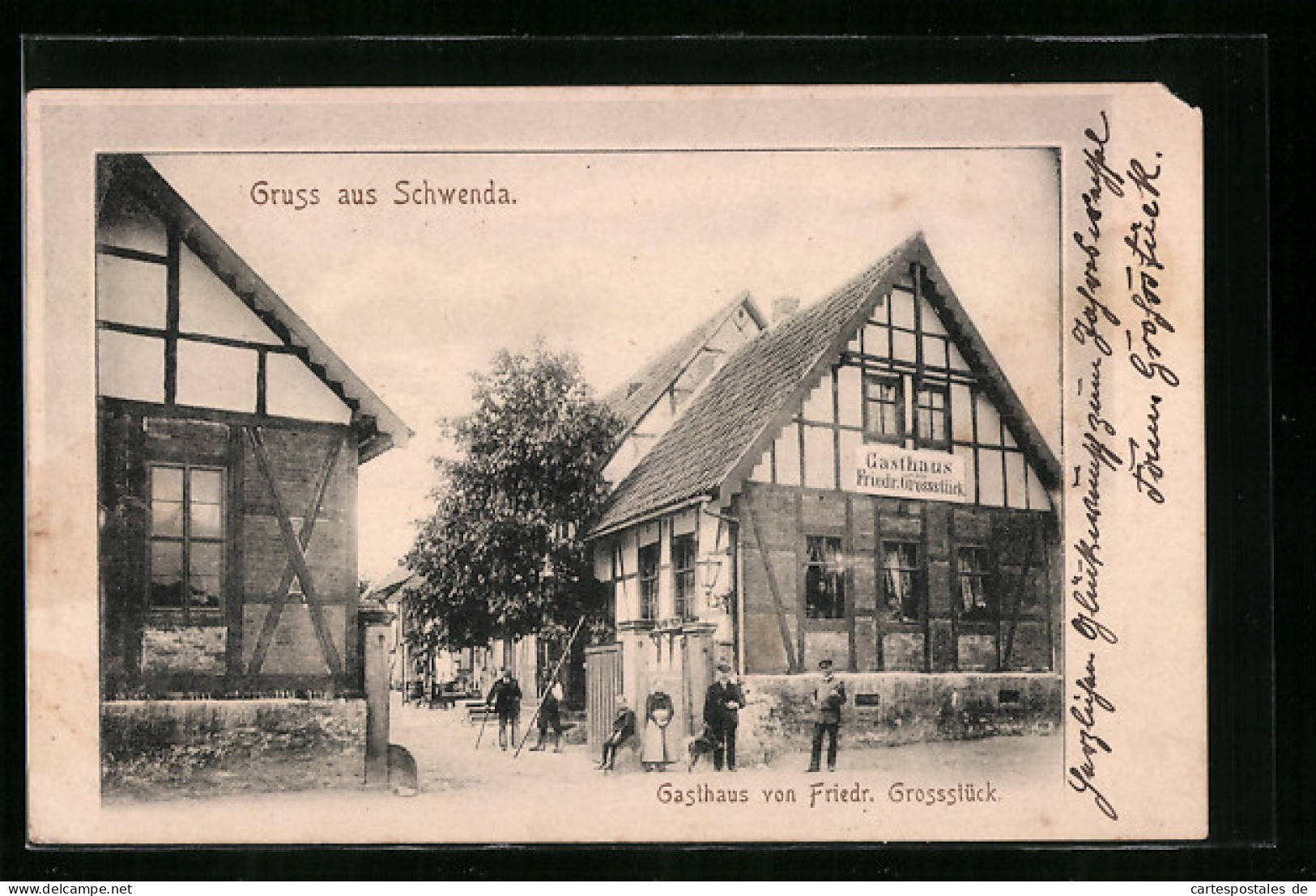 AK Schwenda, Gasthaus Von Friedr. Grossstück  - Other & Unclassified