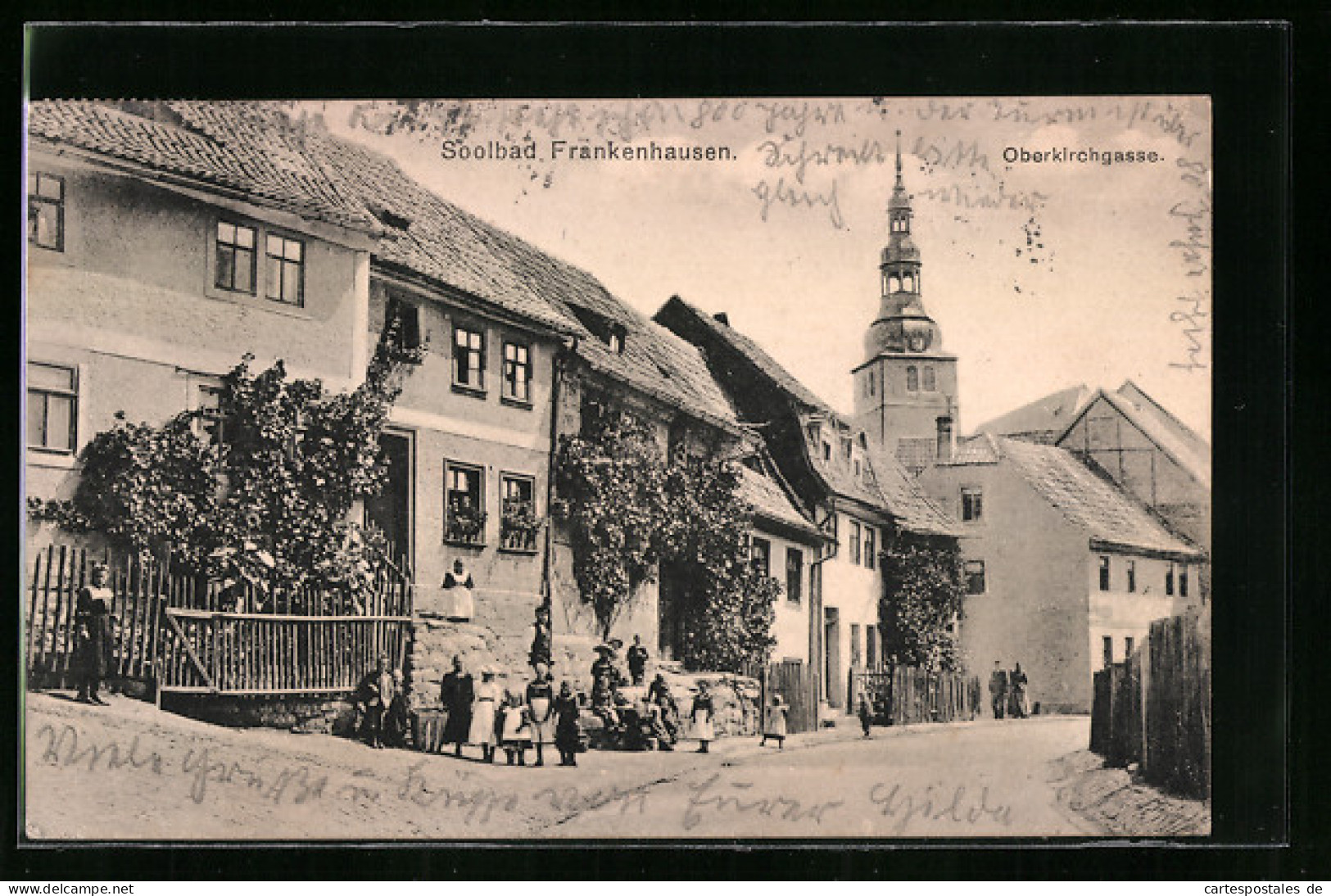 AK Frankenhausen, Strassenpartie In Der Oberkirchgasse  - Bad Frankenhausen