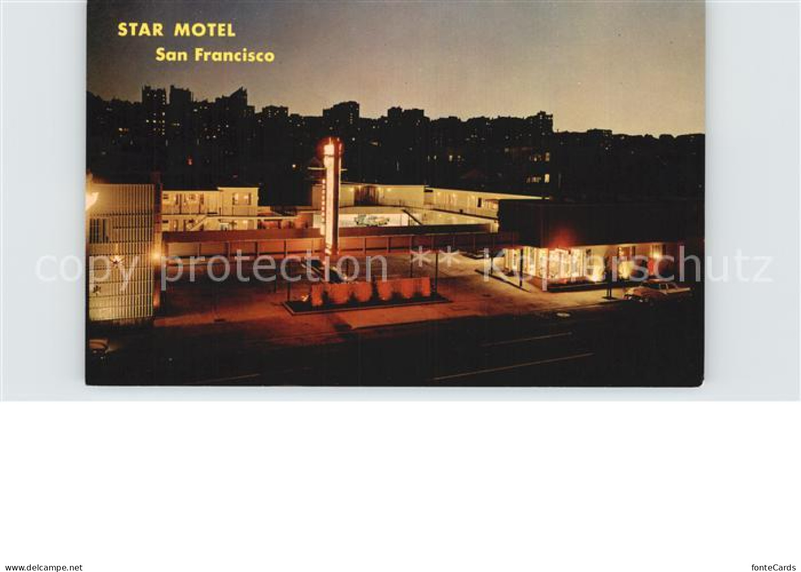 72490657 San_Francisco_California Star Motel At Night - Autres & Non Classés